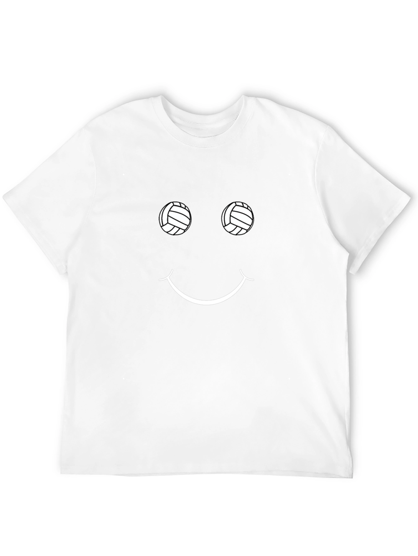 Volleyball Smiley Face Graphic Tee