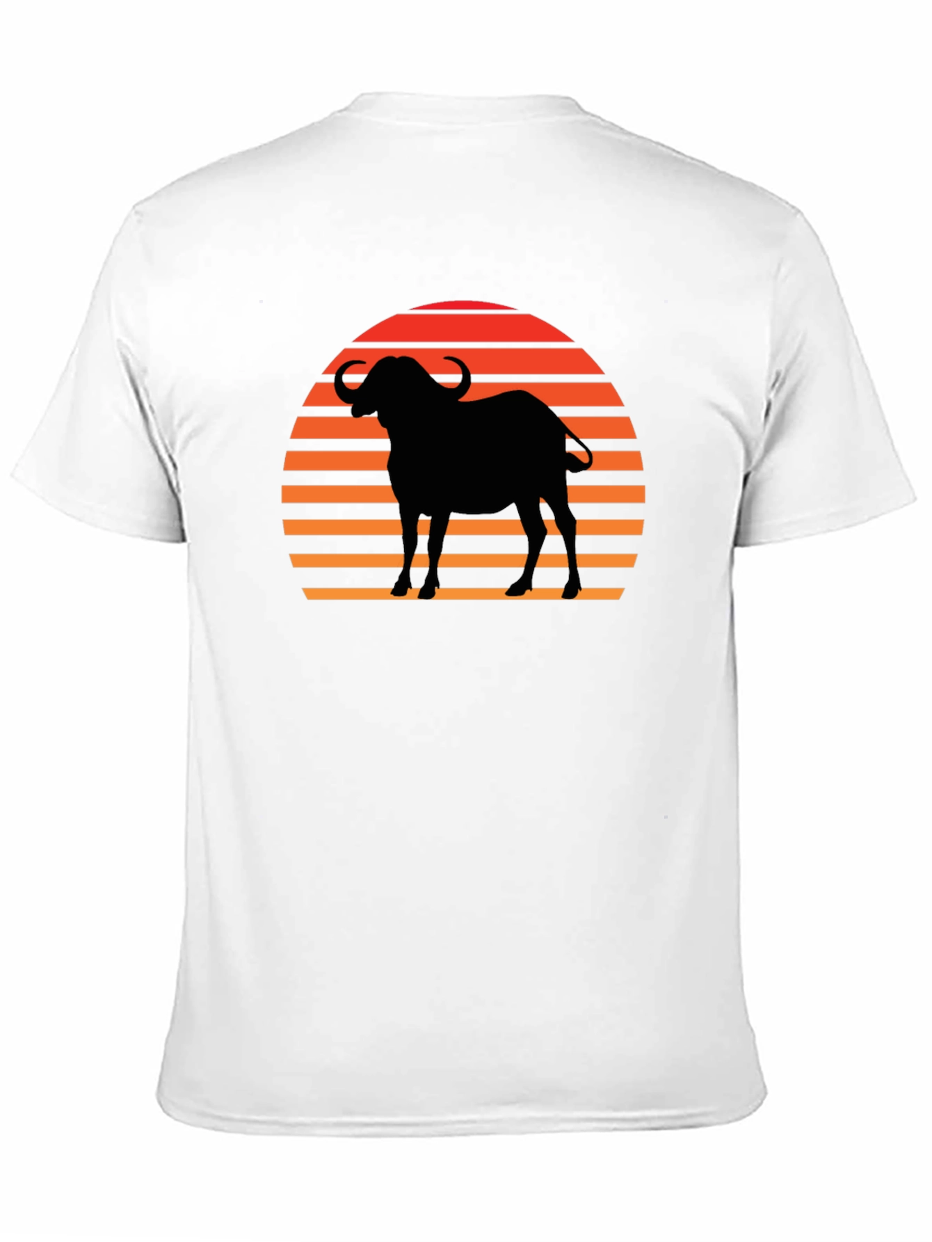 Sunset Buffalo Silhouette Graphic Tee