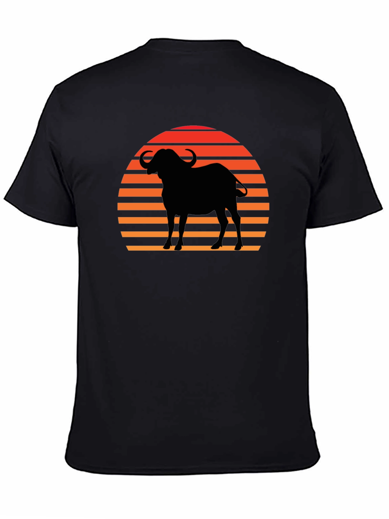 Sunset Buffalo Silhouette Graphic Tee