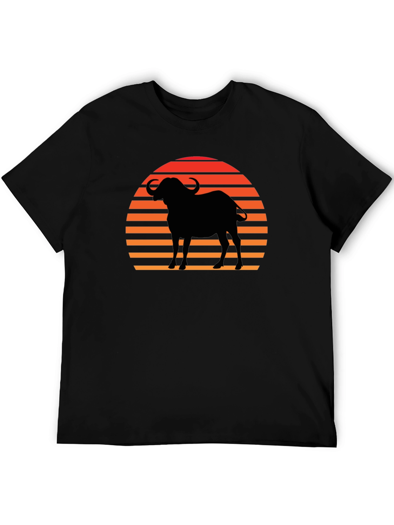 Sunset Buffalo Silhouette Graphic Tee