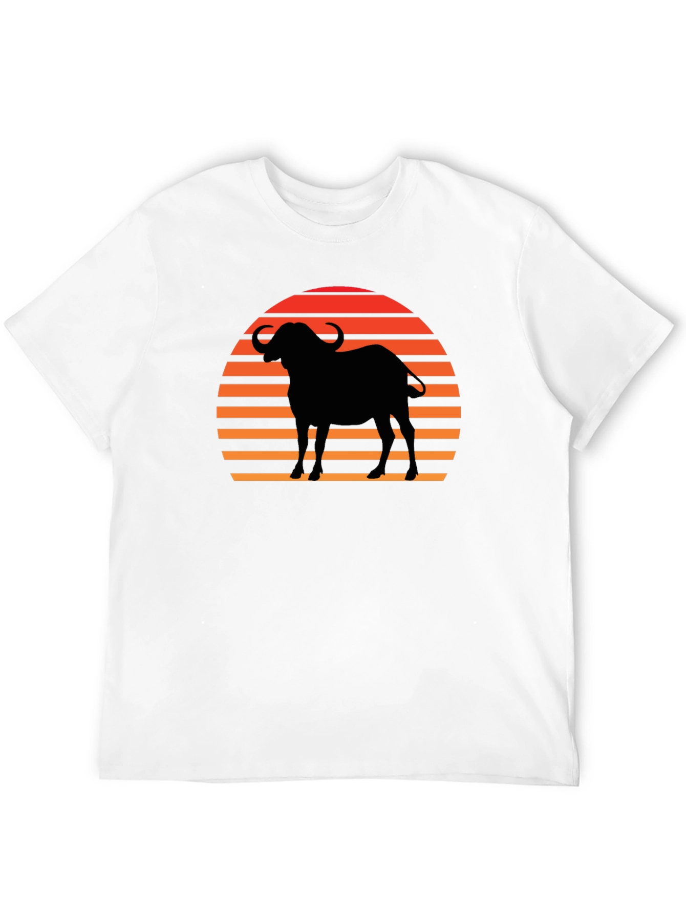 Sunset Buffalo Silhouette Graphic Tee