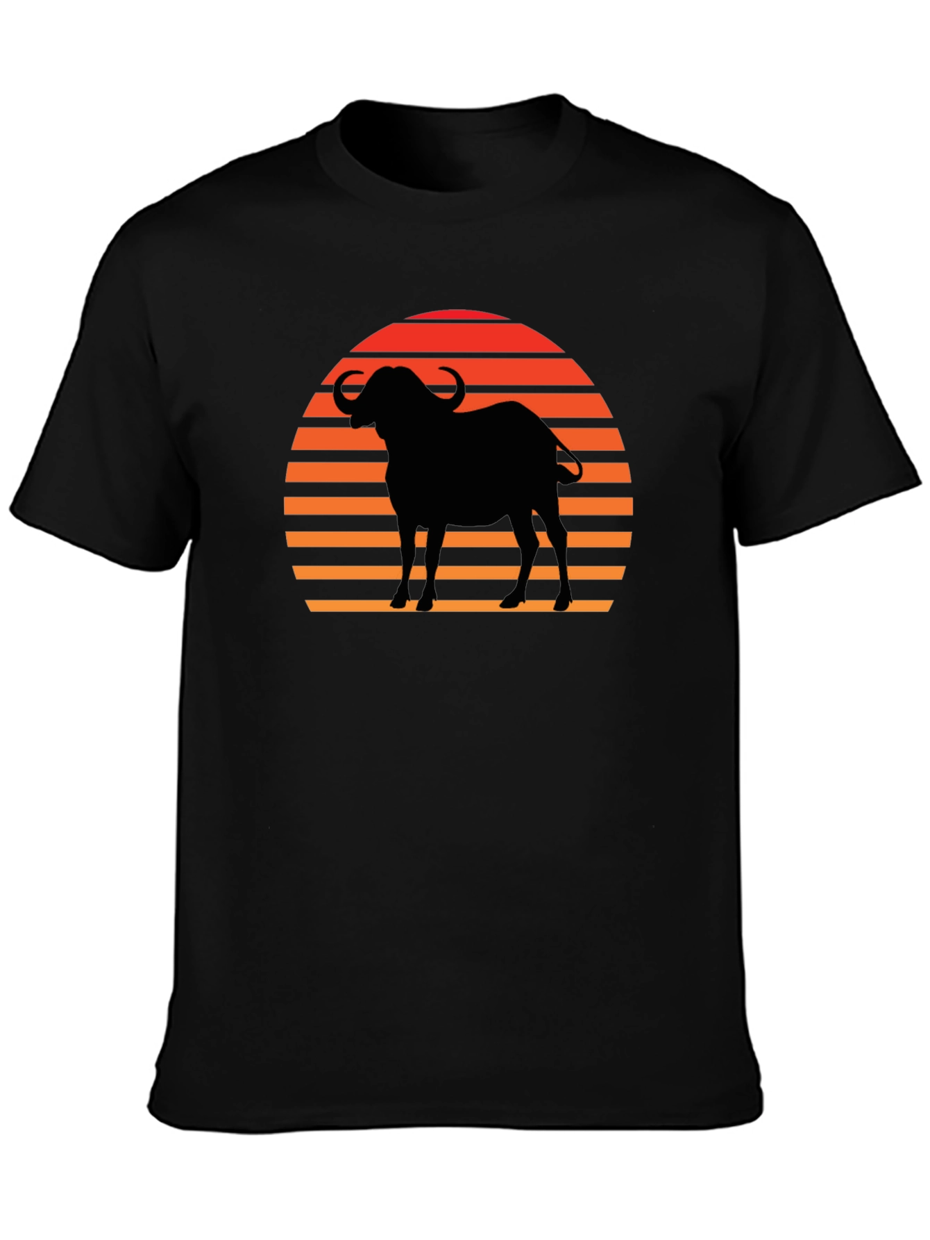 Sunset Buffalo Silhouette Graphic Tee