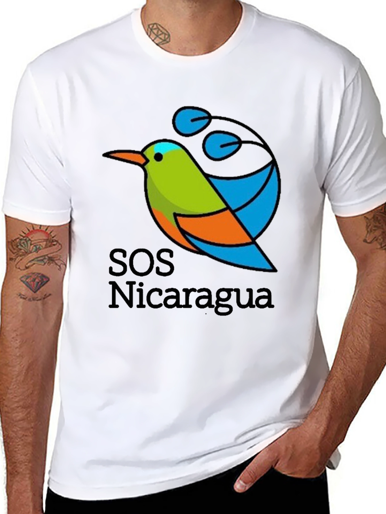 SOS Nicaragua Graphic T-Shirt - Stylish & Comfortable