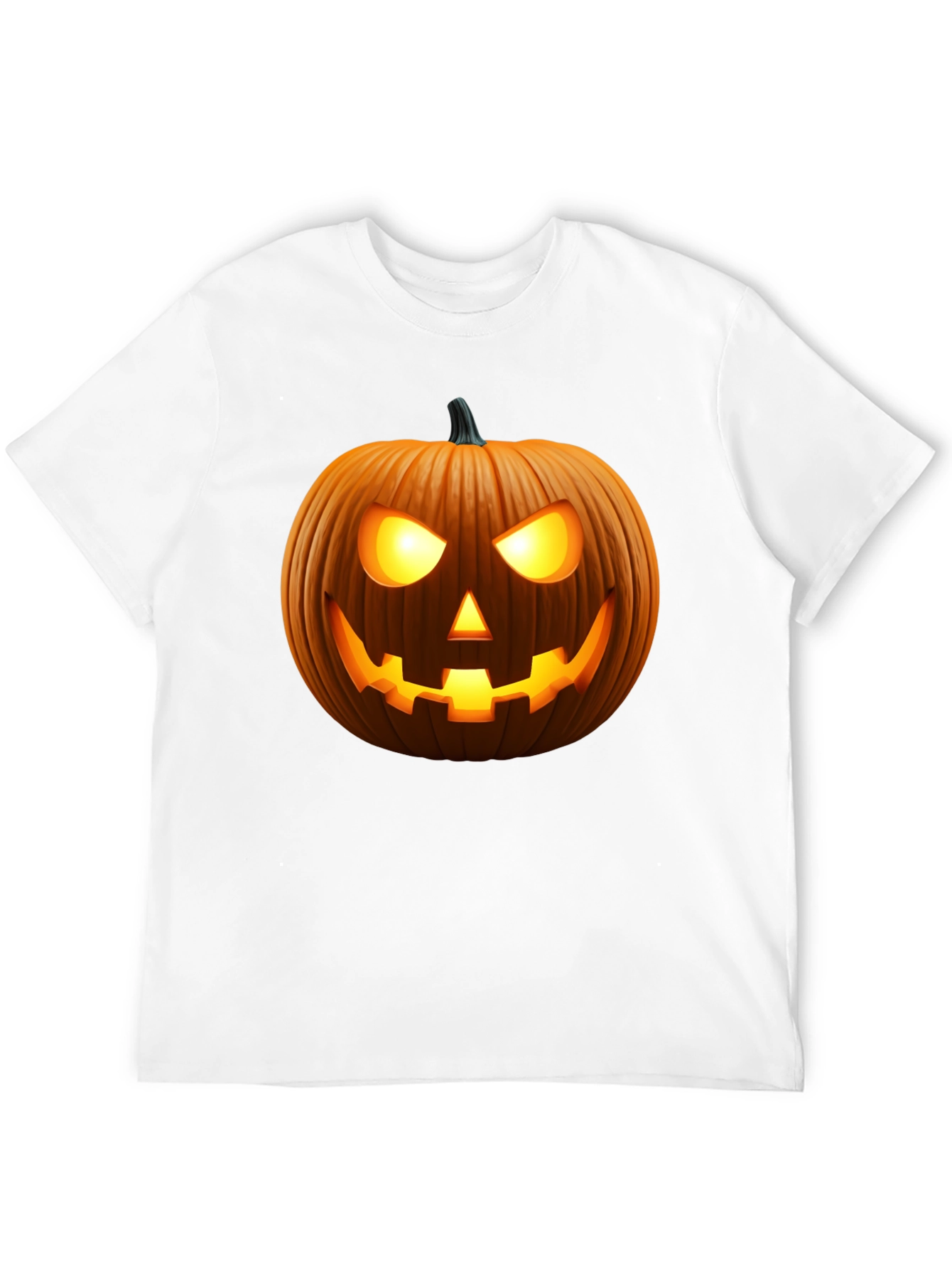 Spooky Pumpkin Halloween Black T-Shirt