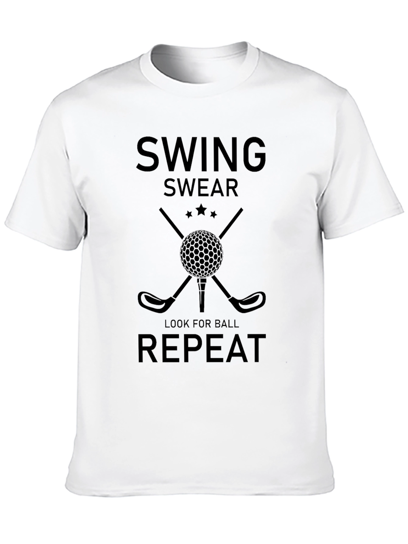 Swing Swear Repeat Golf T-Shirt