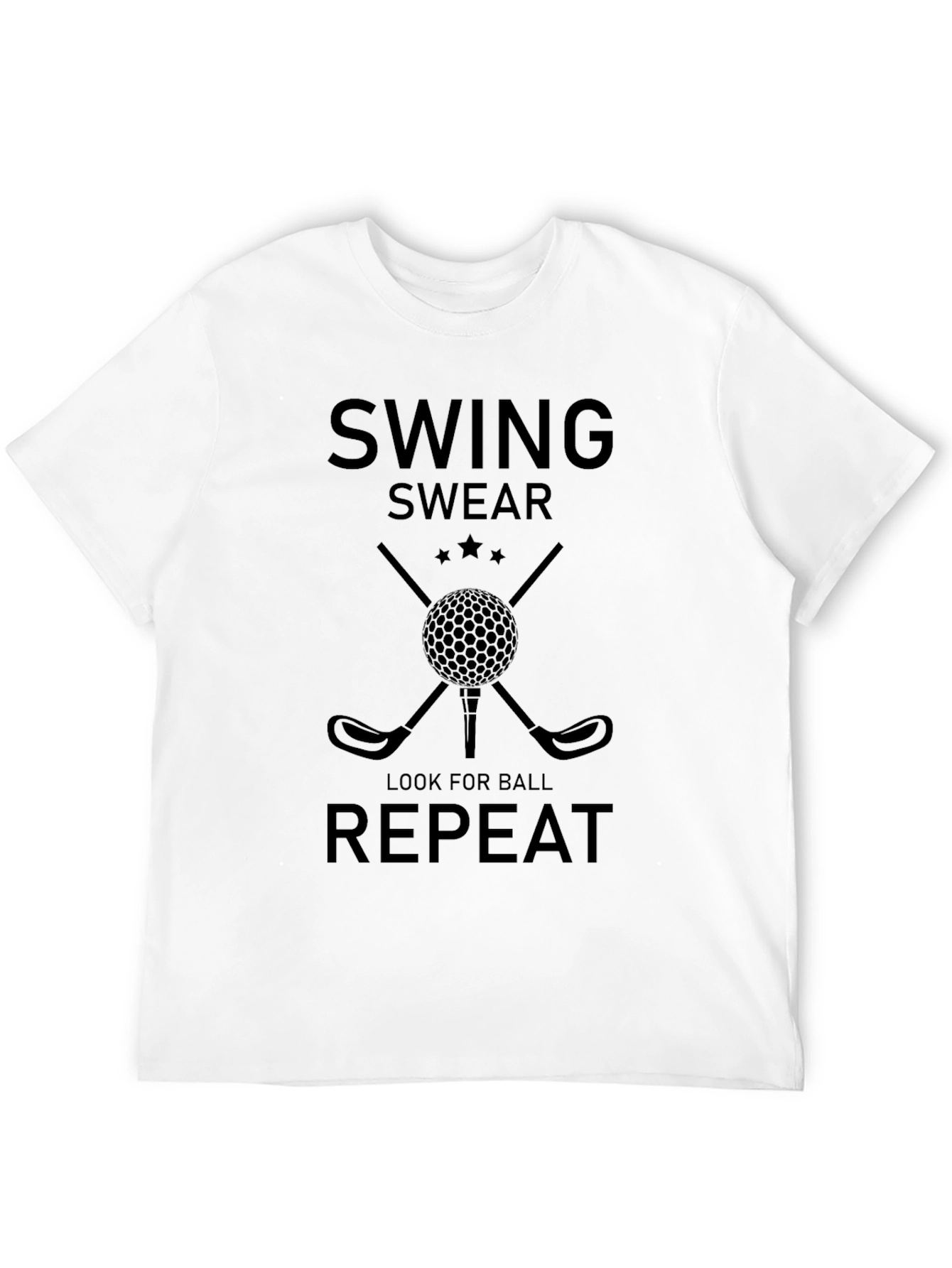Swing Swear Repeat Golf T-Shirt