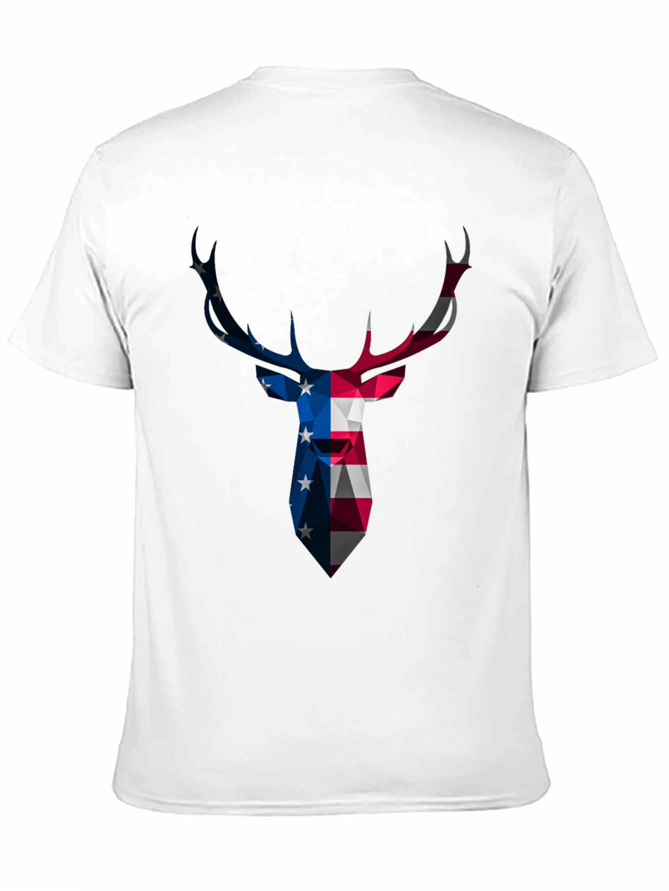 American Flag Deer Head Graphic Tee