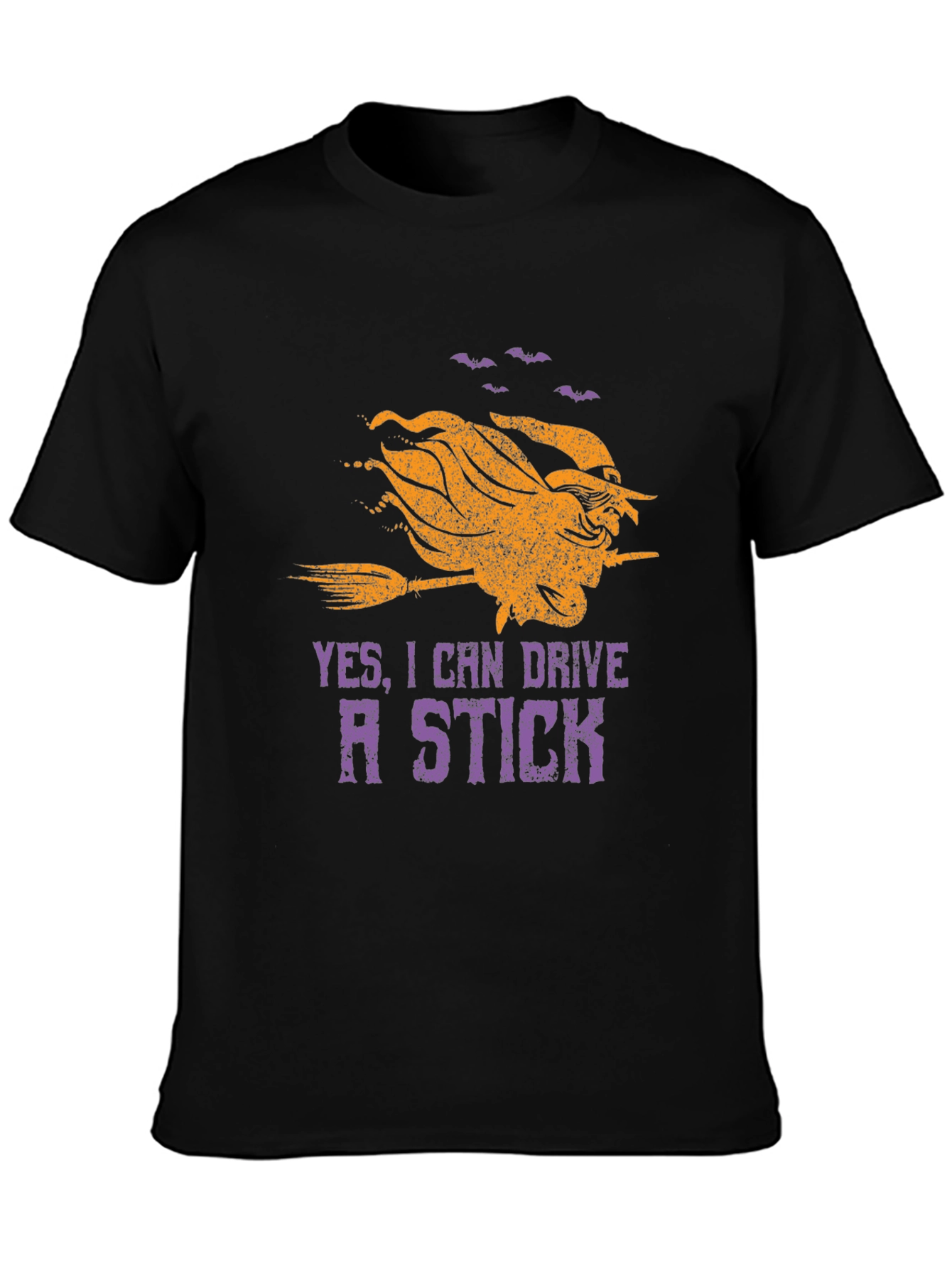 Witch Ride Stick T-Shirt Halloween Tee