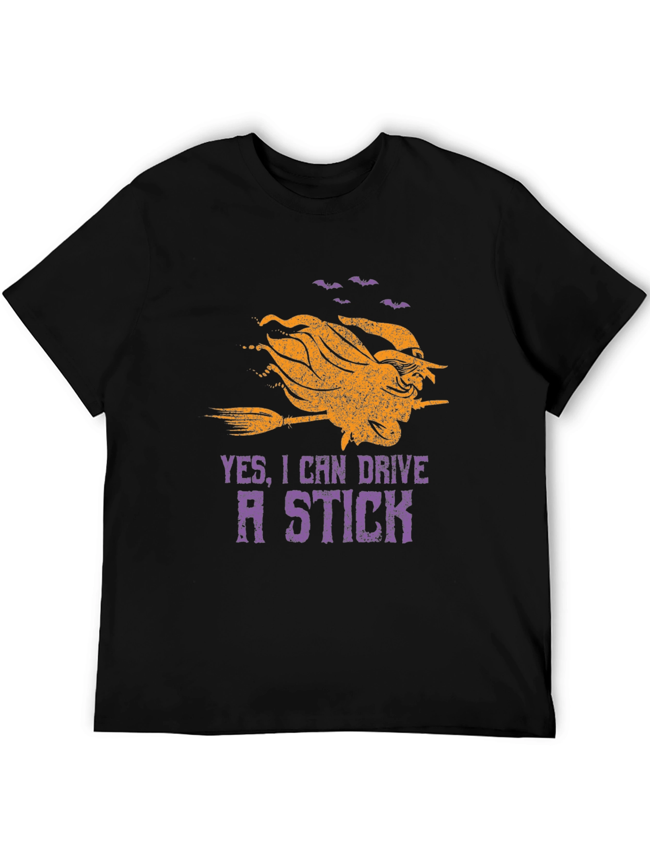 Witch Ride Stick T-Shirt Halloween Tee