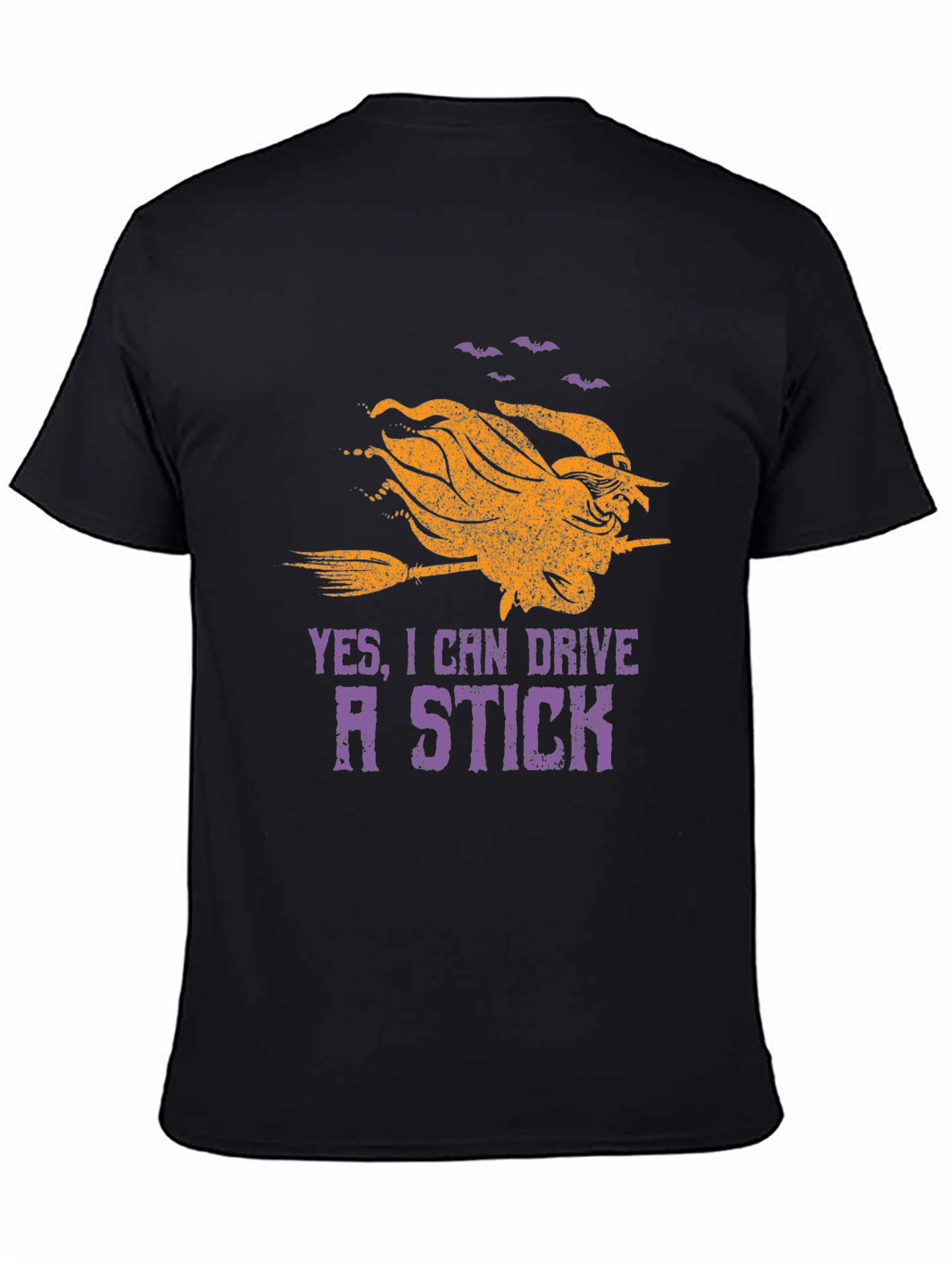 Witch Ride Stick T-Shirt Halloween Tee