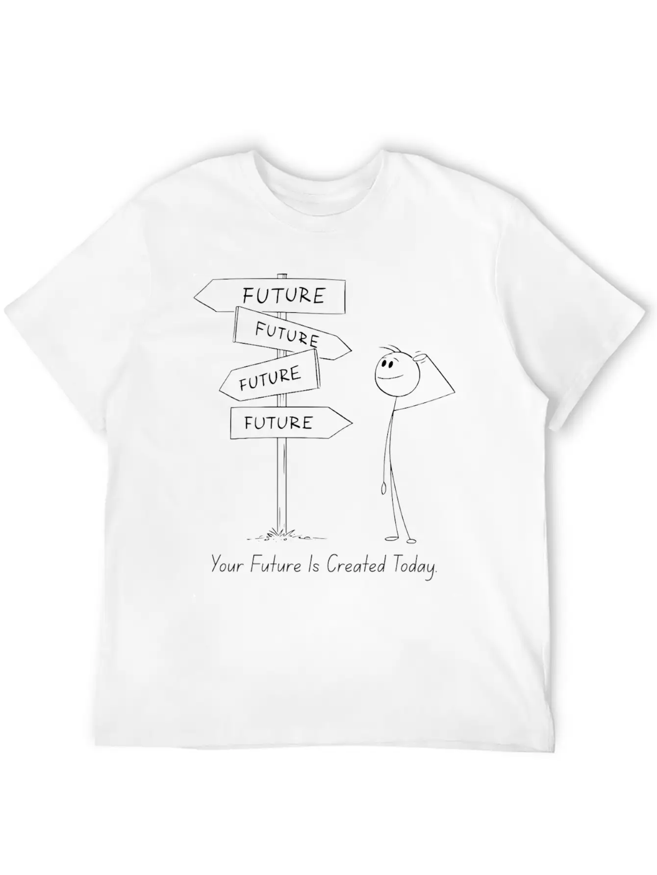 12Your Future Is Created Today – Act Now Tee Essential Cotton Tee For Daily Outfits – Unisex Style
