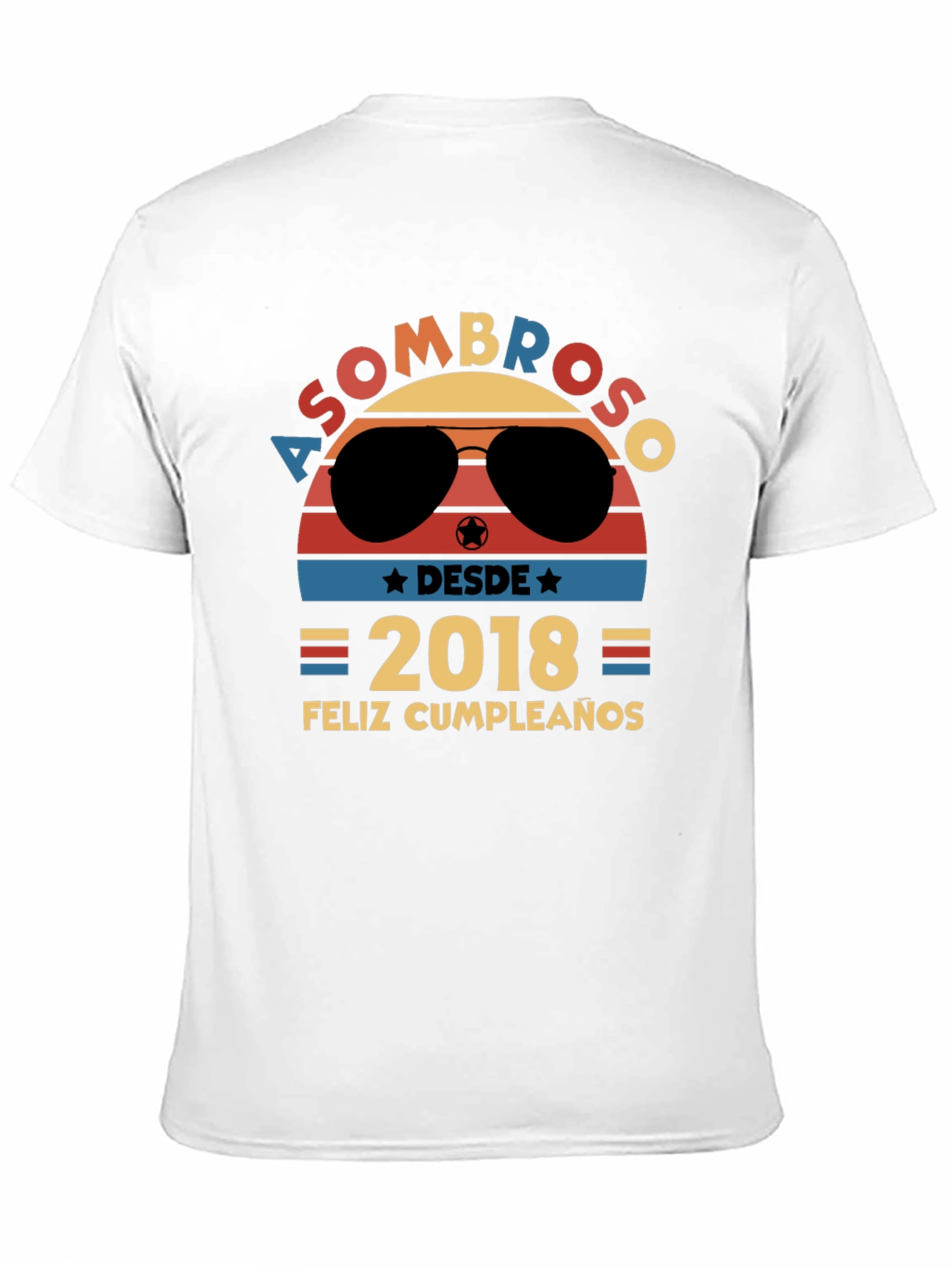 Asombroso Desde 2018 Feliz Cumpleaños Graphic Tee
