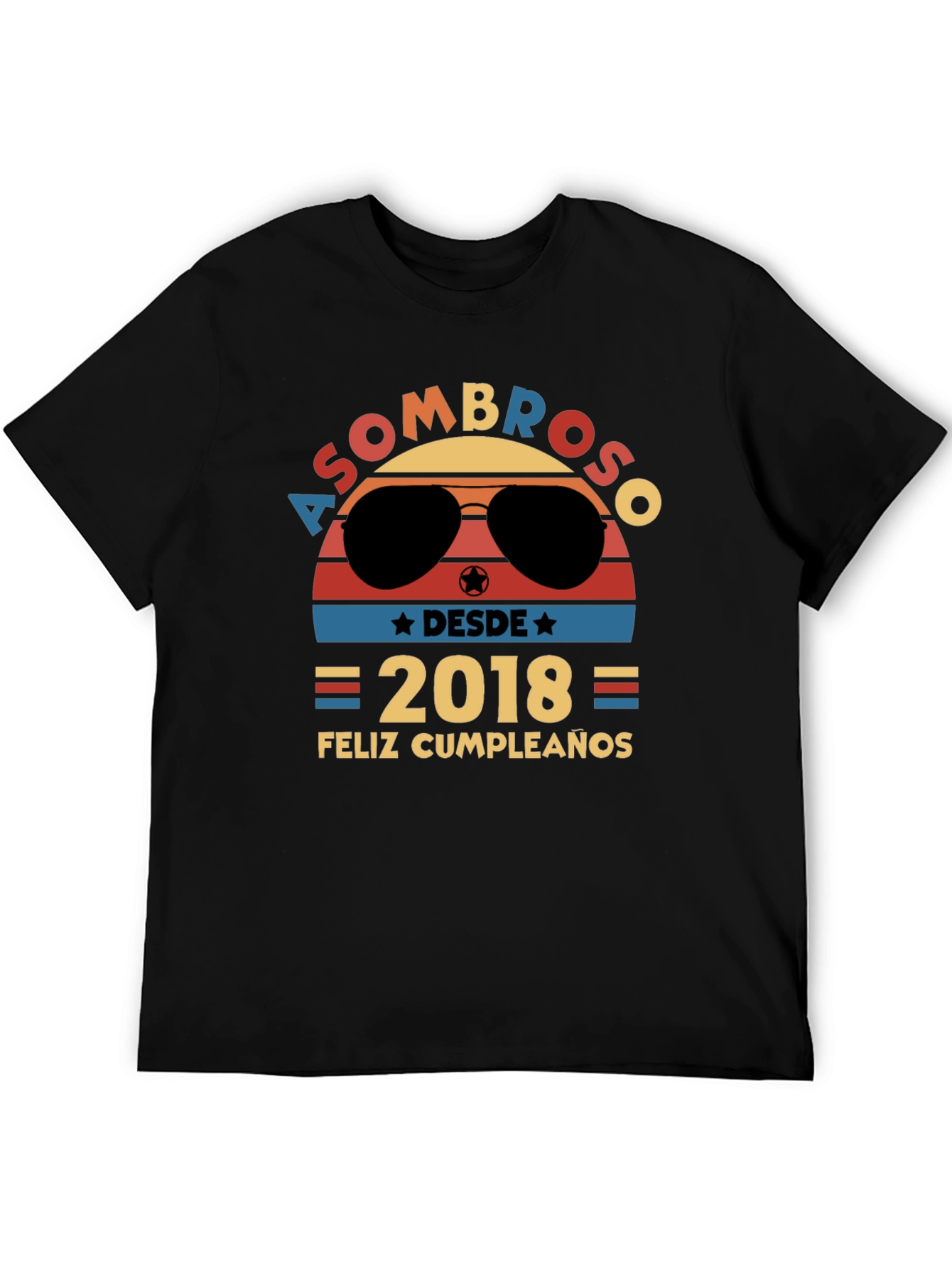 Asombroso Desde 2018 Feliz Cumpleaños Graphic Tee