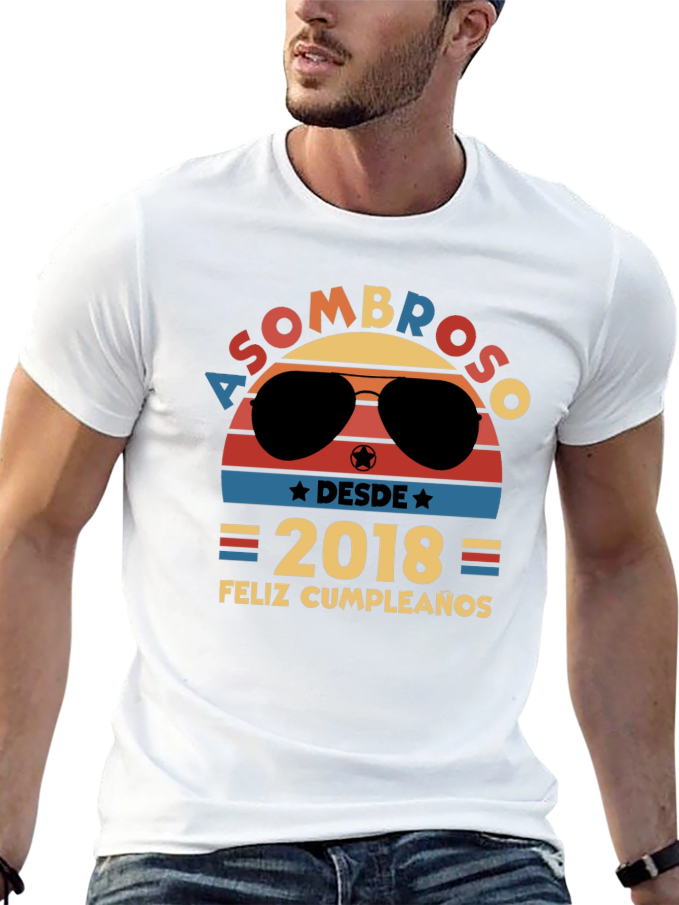 Asombroso Desde 2018 Feliz Cumpleaños Graphic Tee