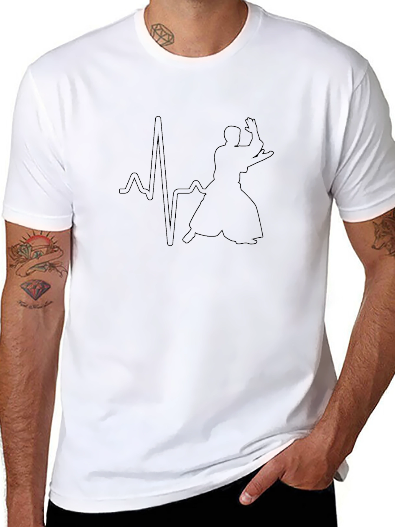 Aikido Heartbeat T-Shirt - Martial Arts Passion