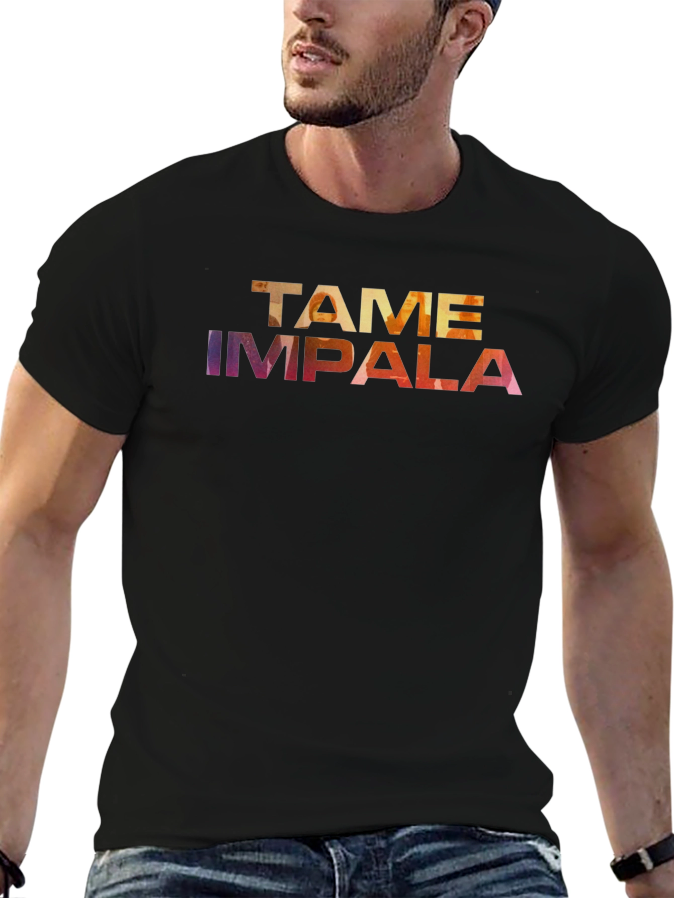 Tame Impala Graphic Print Black T-Shirt