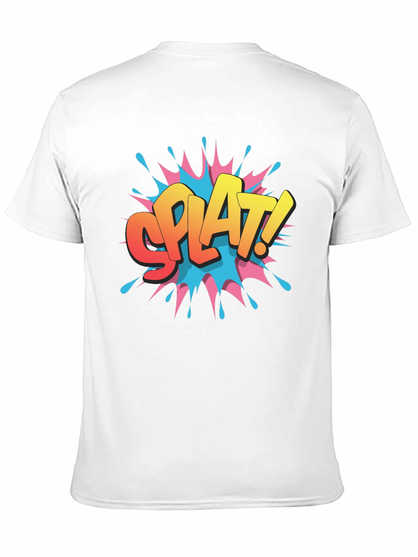 SPLAT! Graphic Print Black T-Shirt