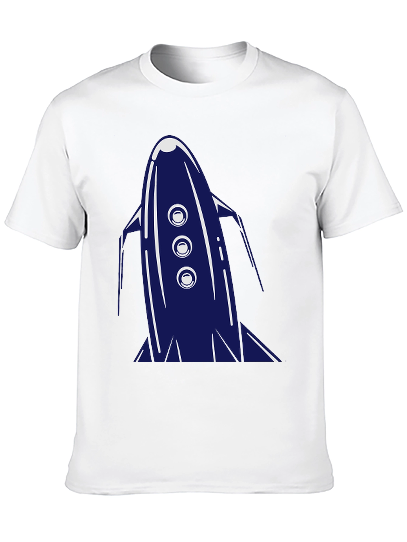 Retro Rocket Graphic Tee - Cool Space T-Shirt