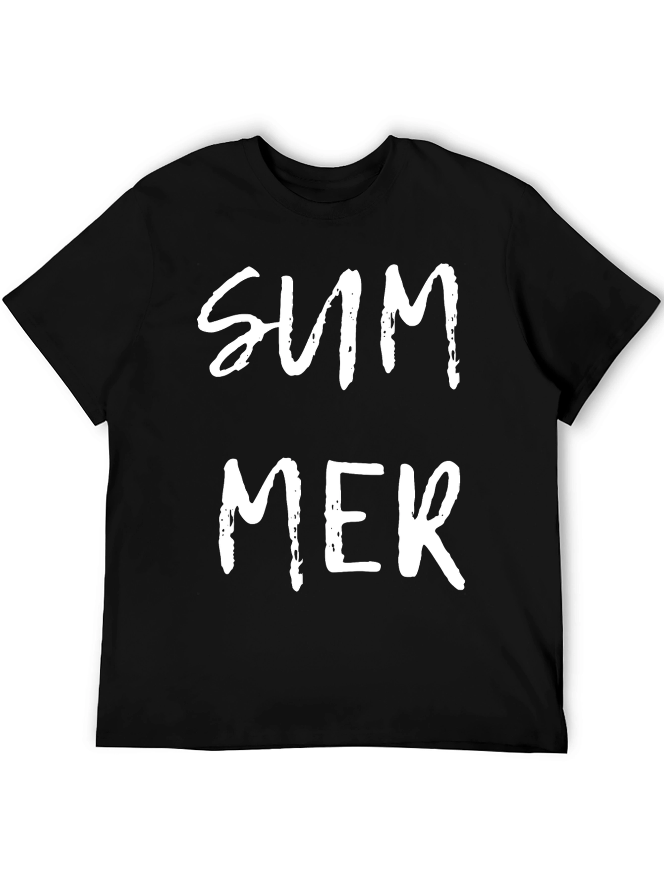 Summer Graphic Tee - Mens Black T-Shirt