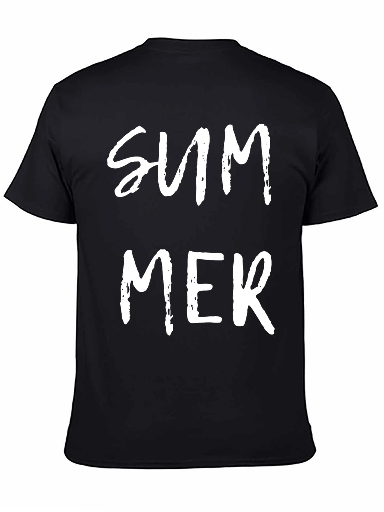 Summer Graphic Tee - Mens Black T-Shirt