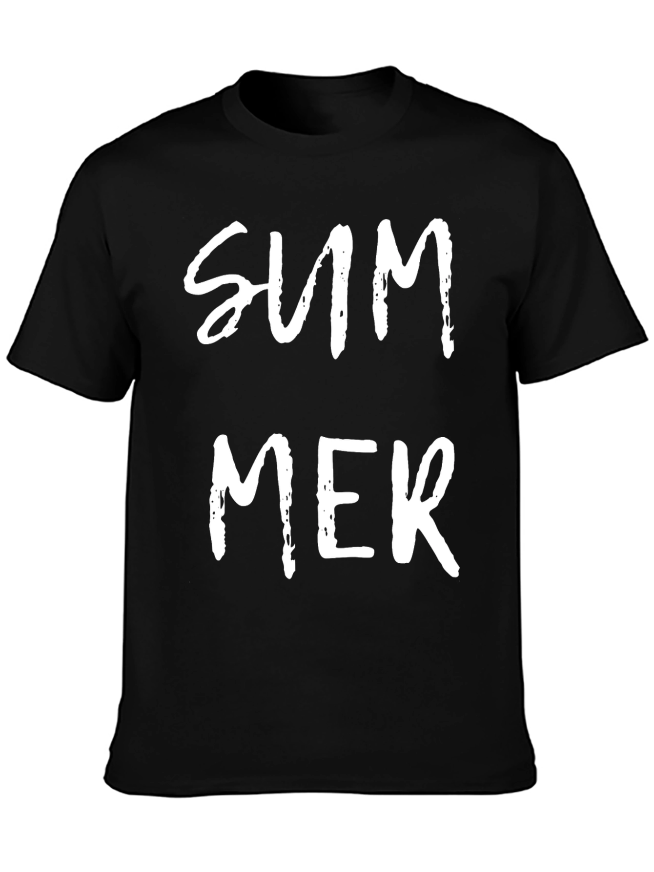 Summer Graphic Tee - Mens Black T-Shirt
