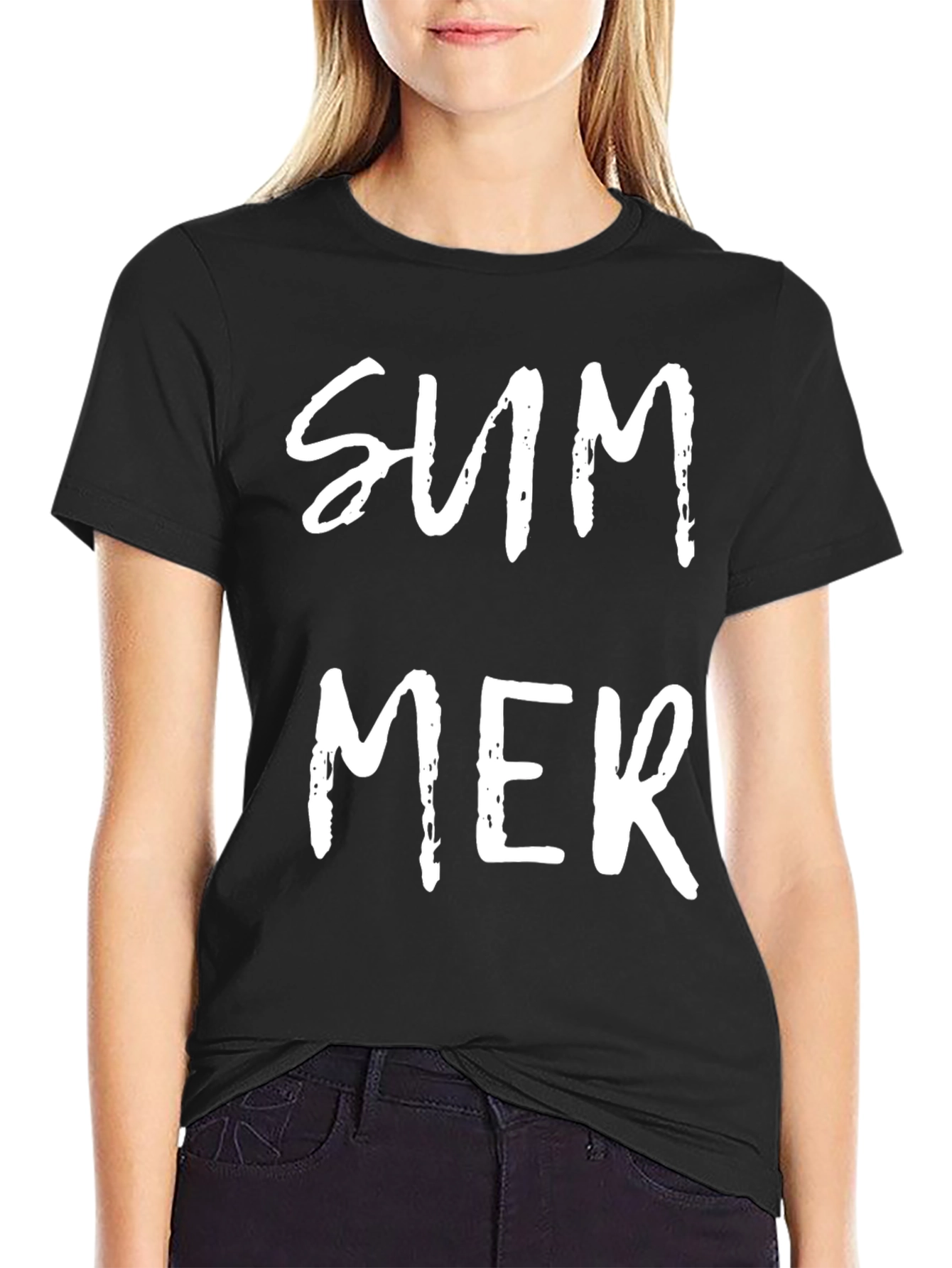 Summer Graphic Tee - Mens Black T-Shirt