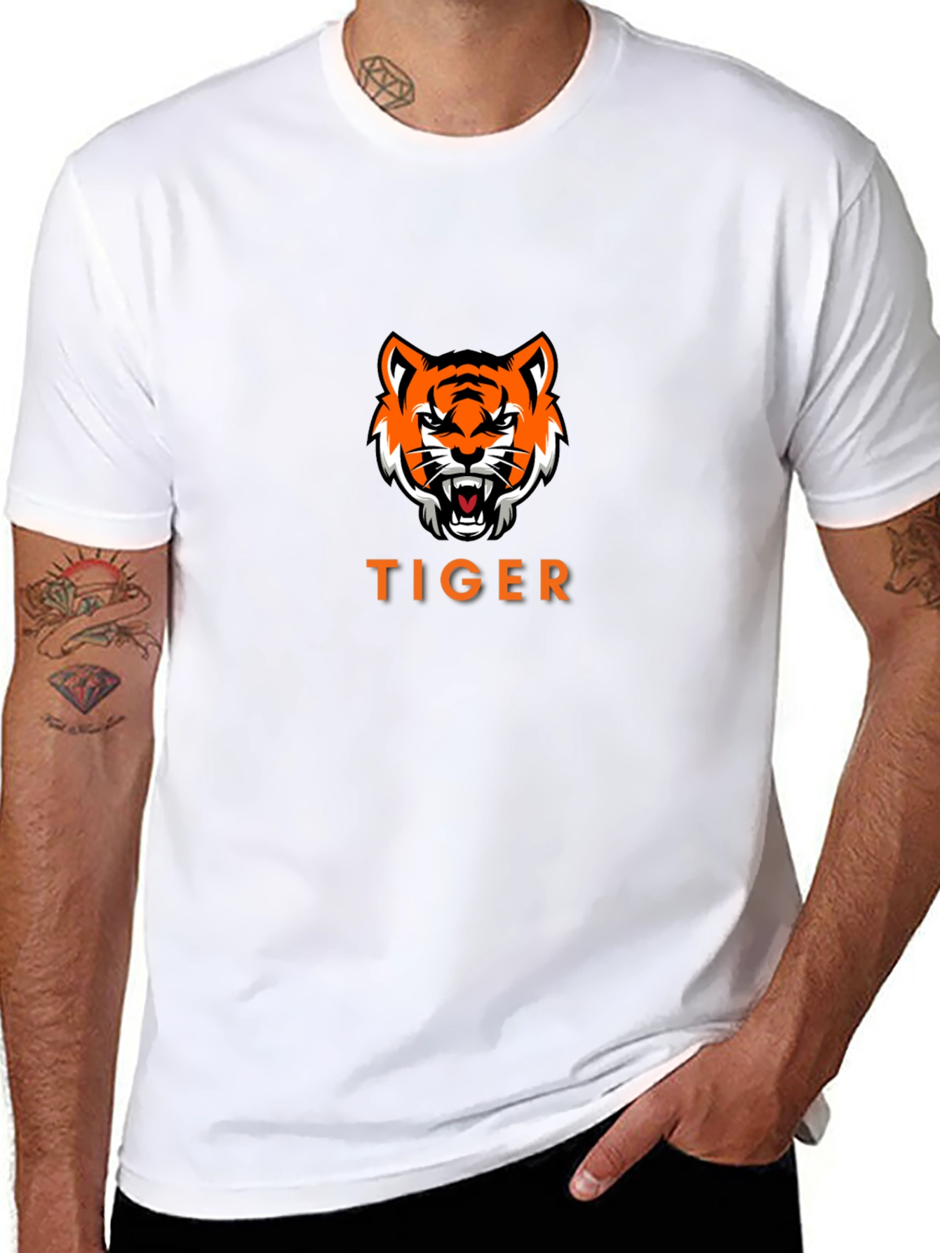Tiger Graphic Black T-Shirt