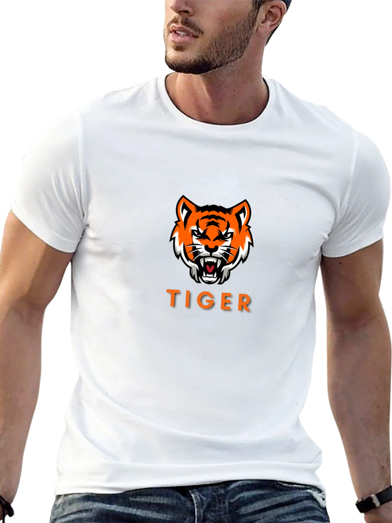 Tiger Graphic Black T-Shirt