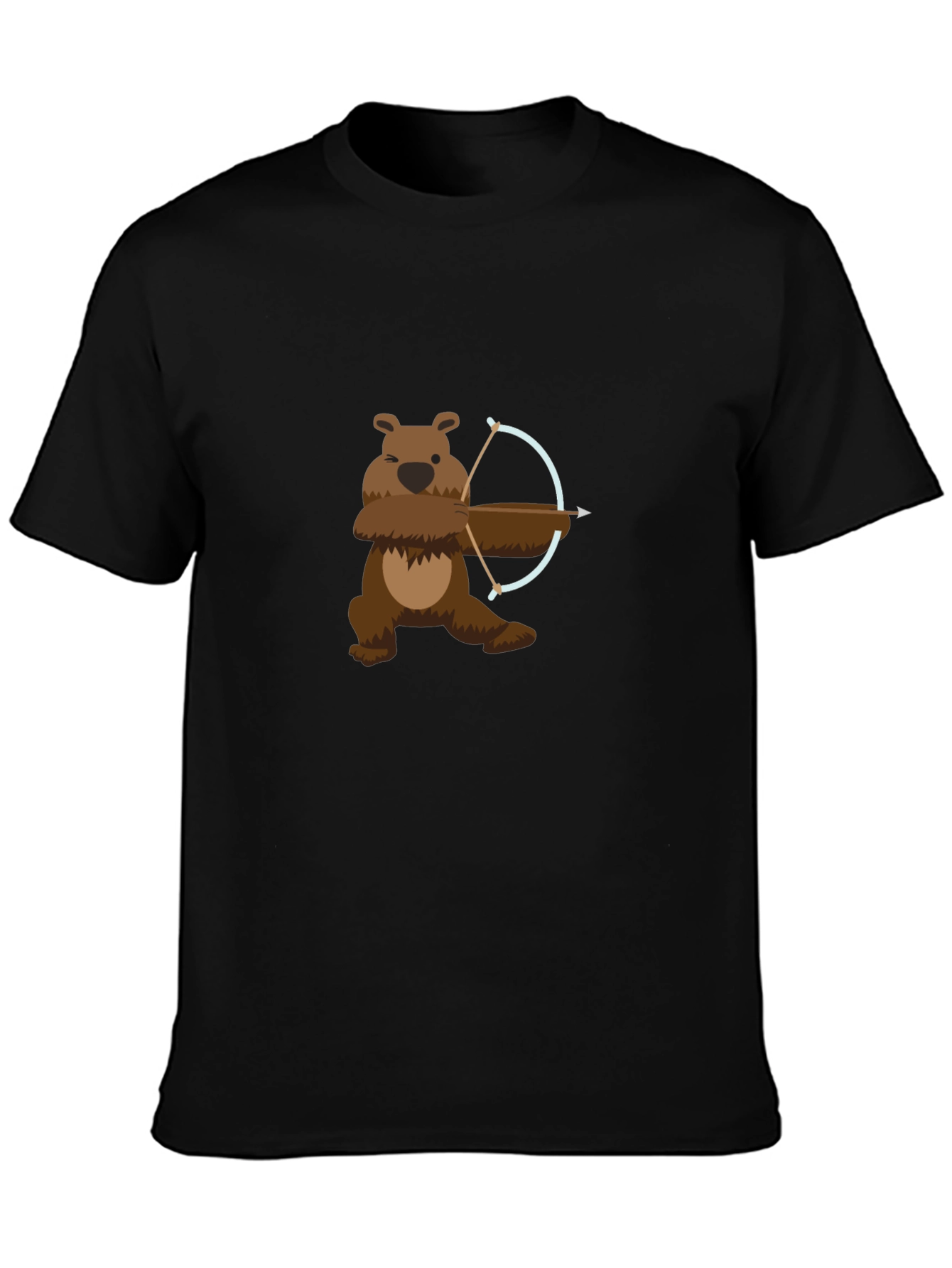 Bear Archer Graphic Tee - Cool Cartoon Bear T-Shirt