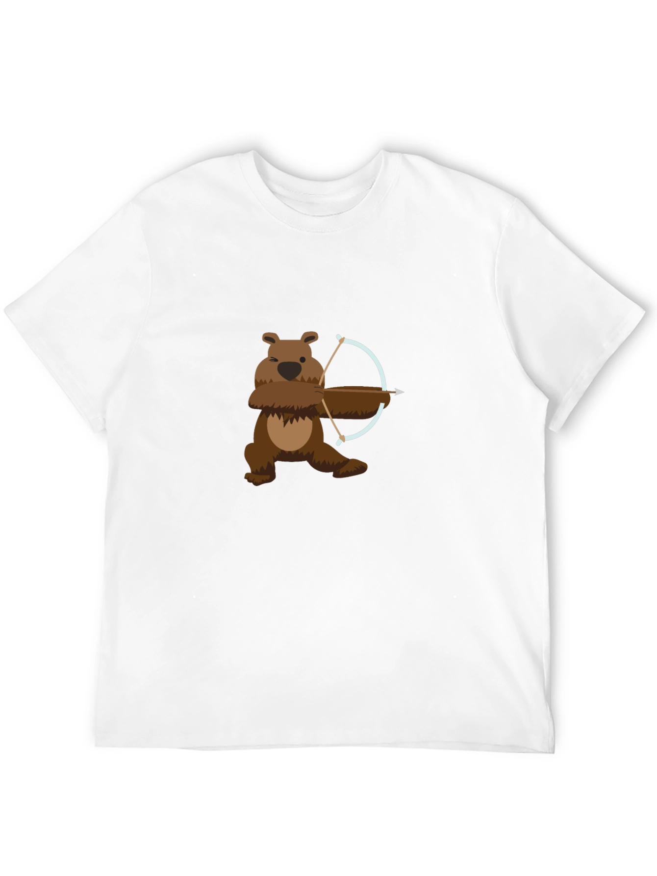 Bear Archer Graphic Tee - Cool Cartoon Bear T-Shirt