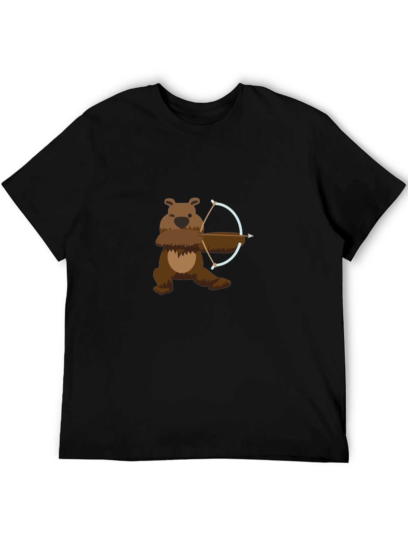 Bear Archer Graphic Tee - Cool Cartoon Bear T-Shirt