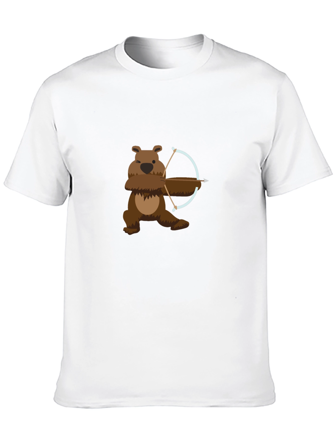 Bear Archer Graphic Tee - Cool Cartoon Bear T-Shirt