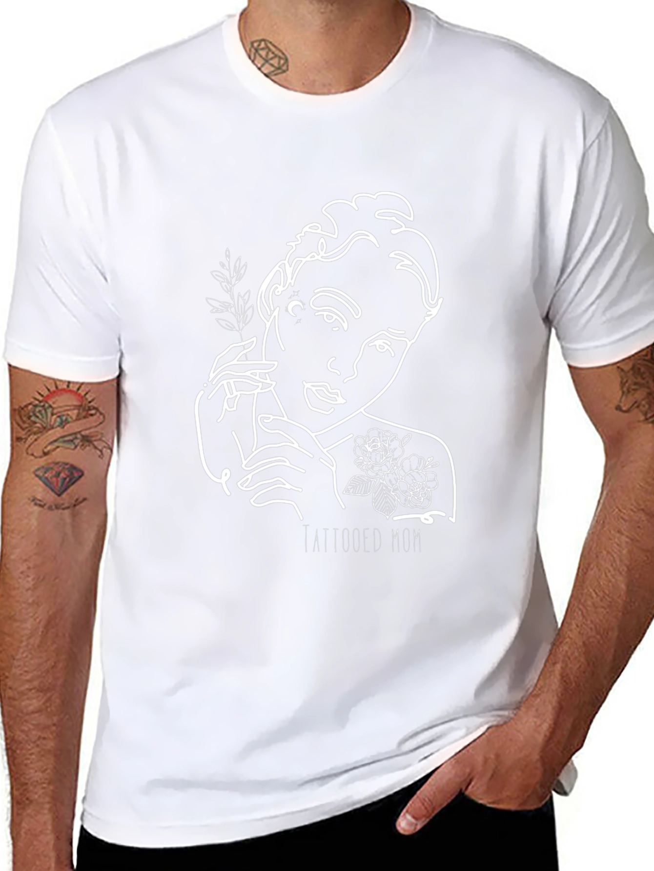 Tattooed Mom Graphic T-Shirt - Unisex Black Tee