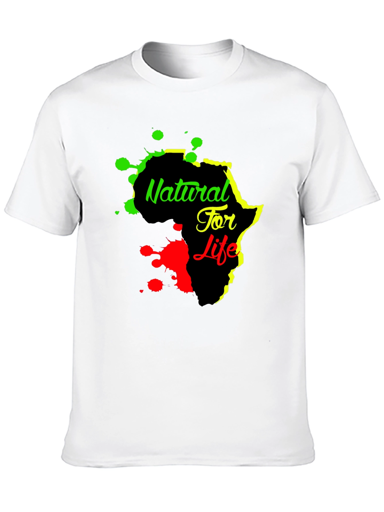 Natural For Life Africa Graphic Print Black T-Shirt