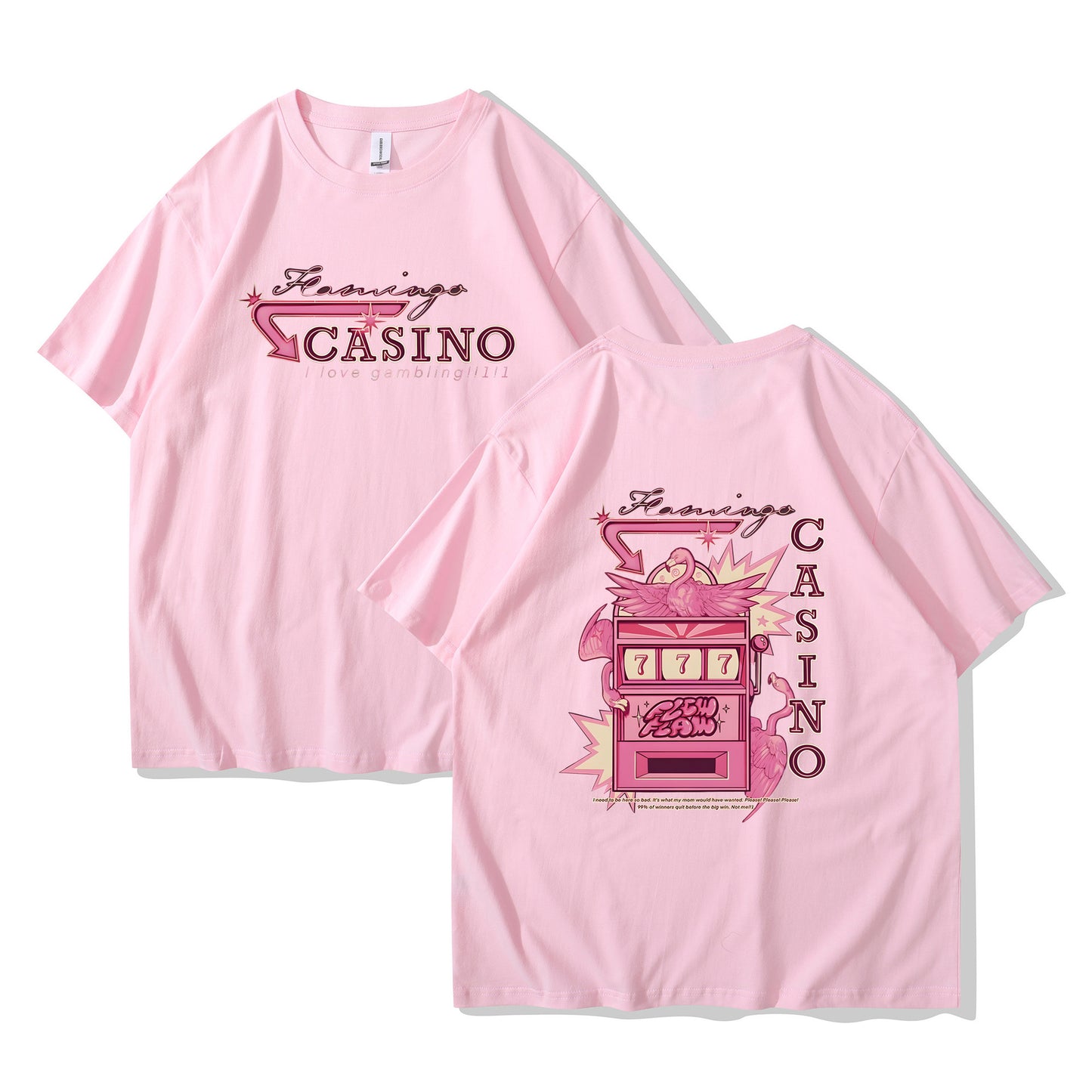 Travis Scotts Trendy CASINO Unisex Loose Hooded T-Shirt