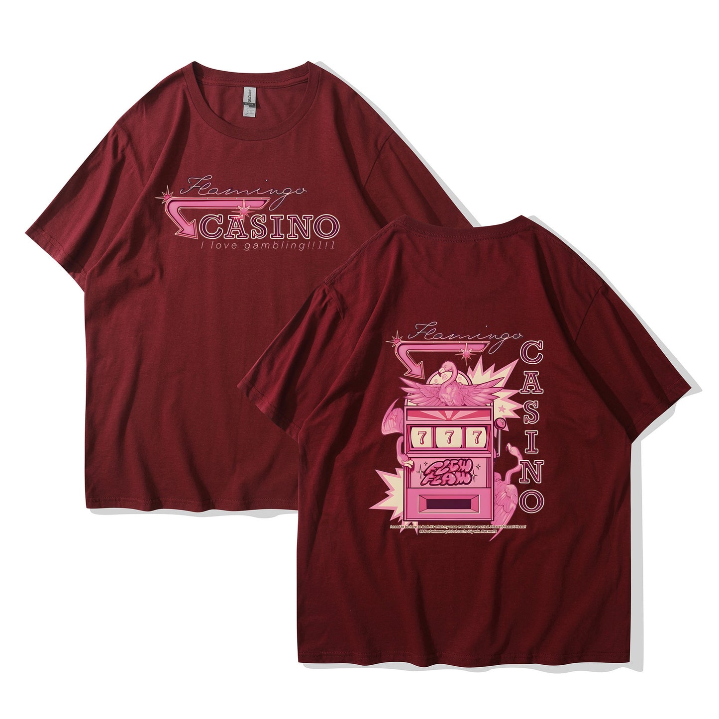 Travis Scotts Trendy CASINO Unisex Loose Hooded T-Shirt