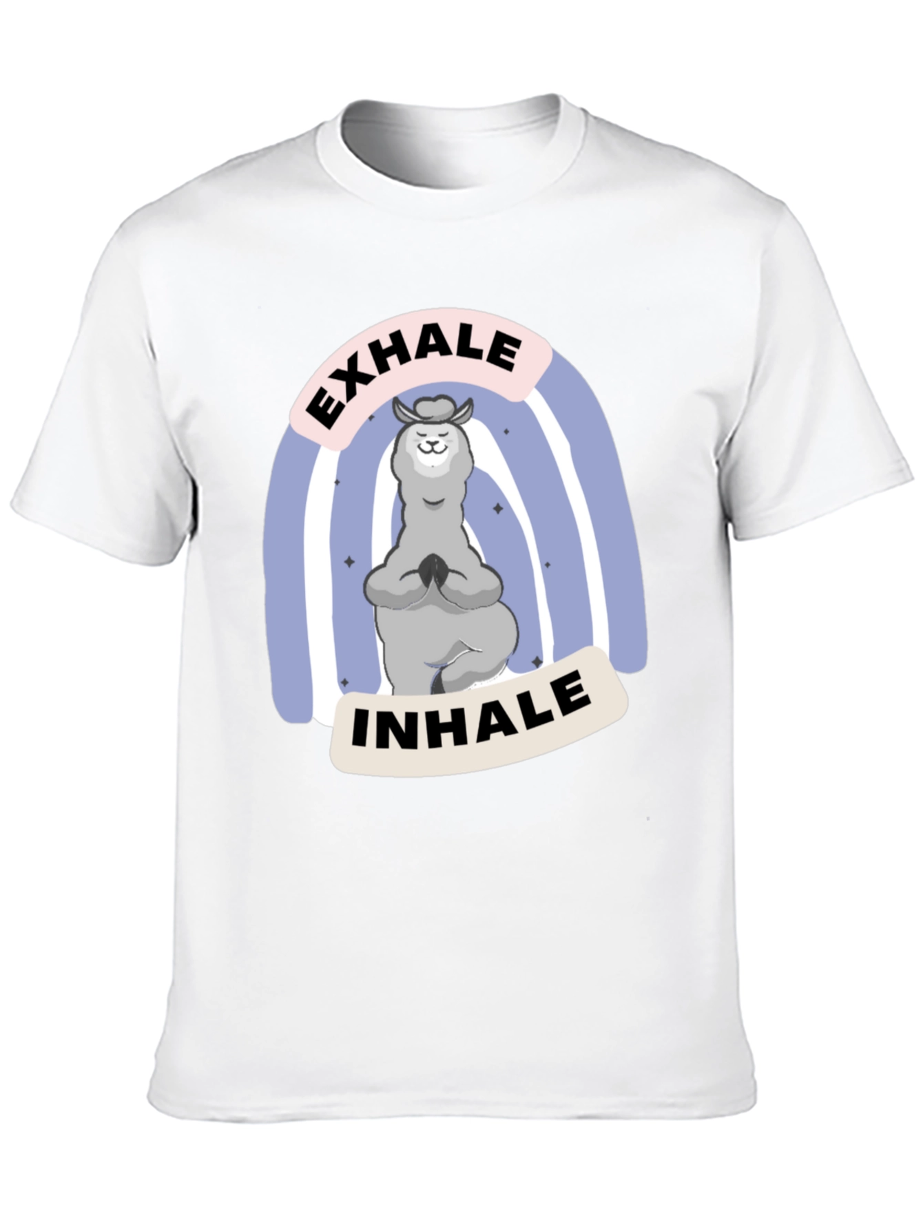 Yoga Llama T-Shirt - Exhale Inhale Relax Tee