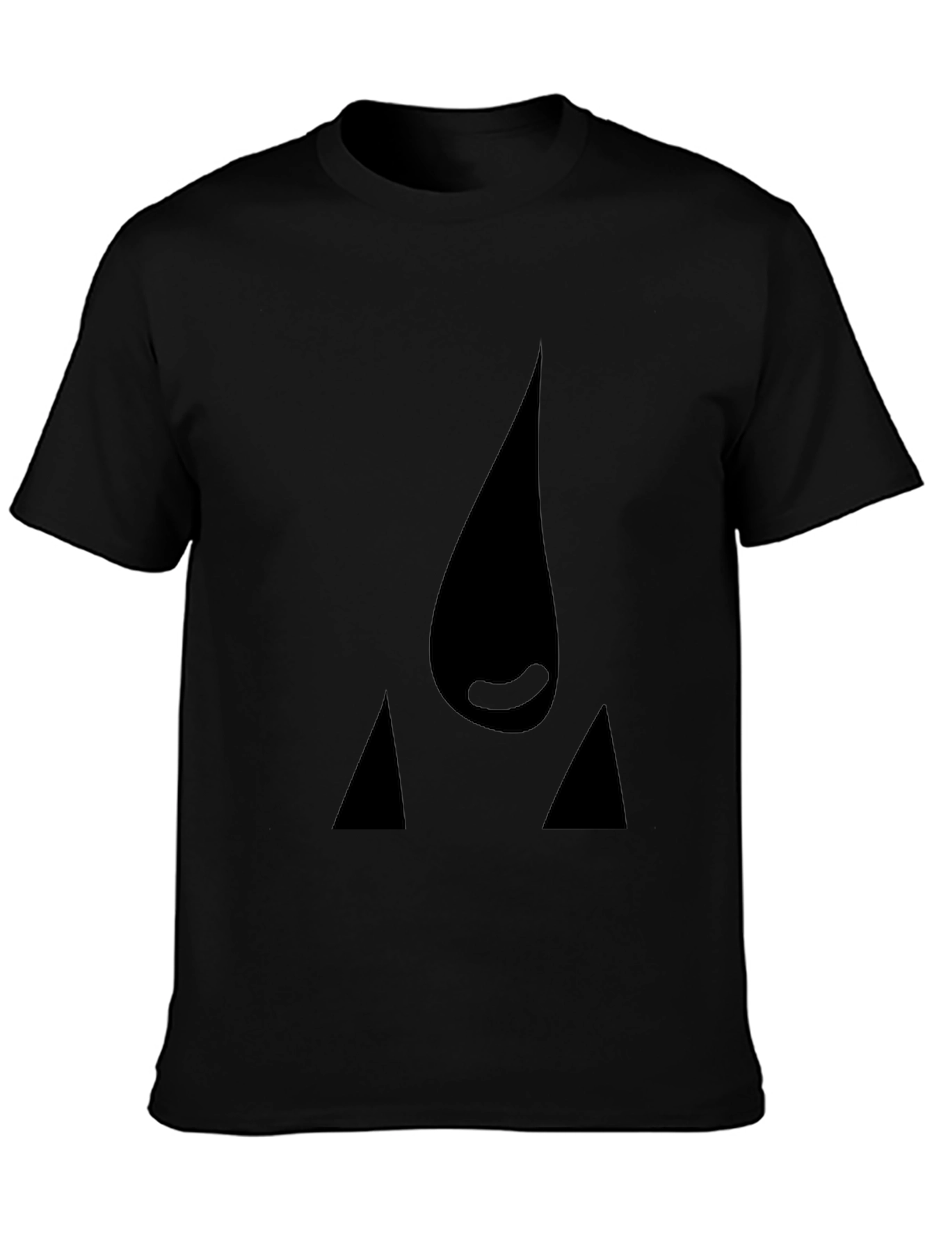 Abstract Graphic Black T-Shirt - Modern Casual Wear