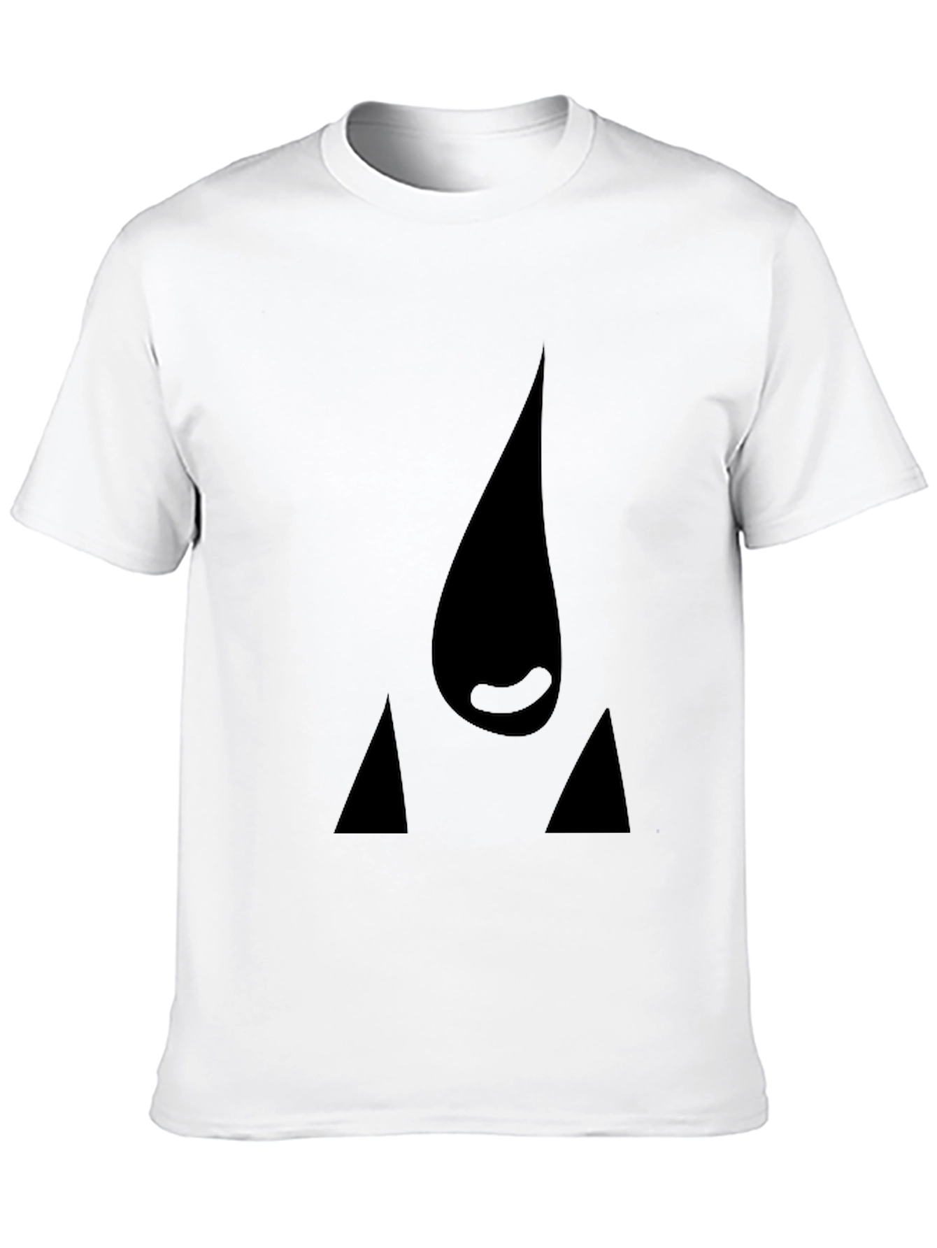 Abstract Graphic Black T-Shirt - Modern Casual Wear