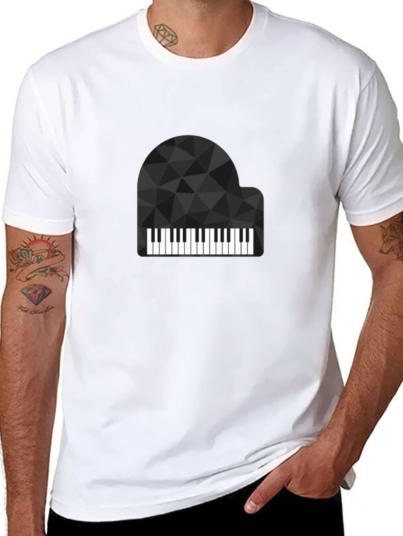 Abstract Piano Graphic Tee