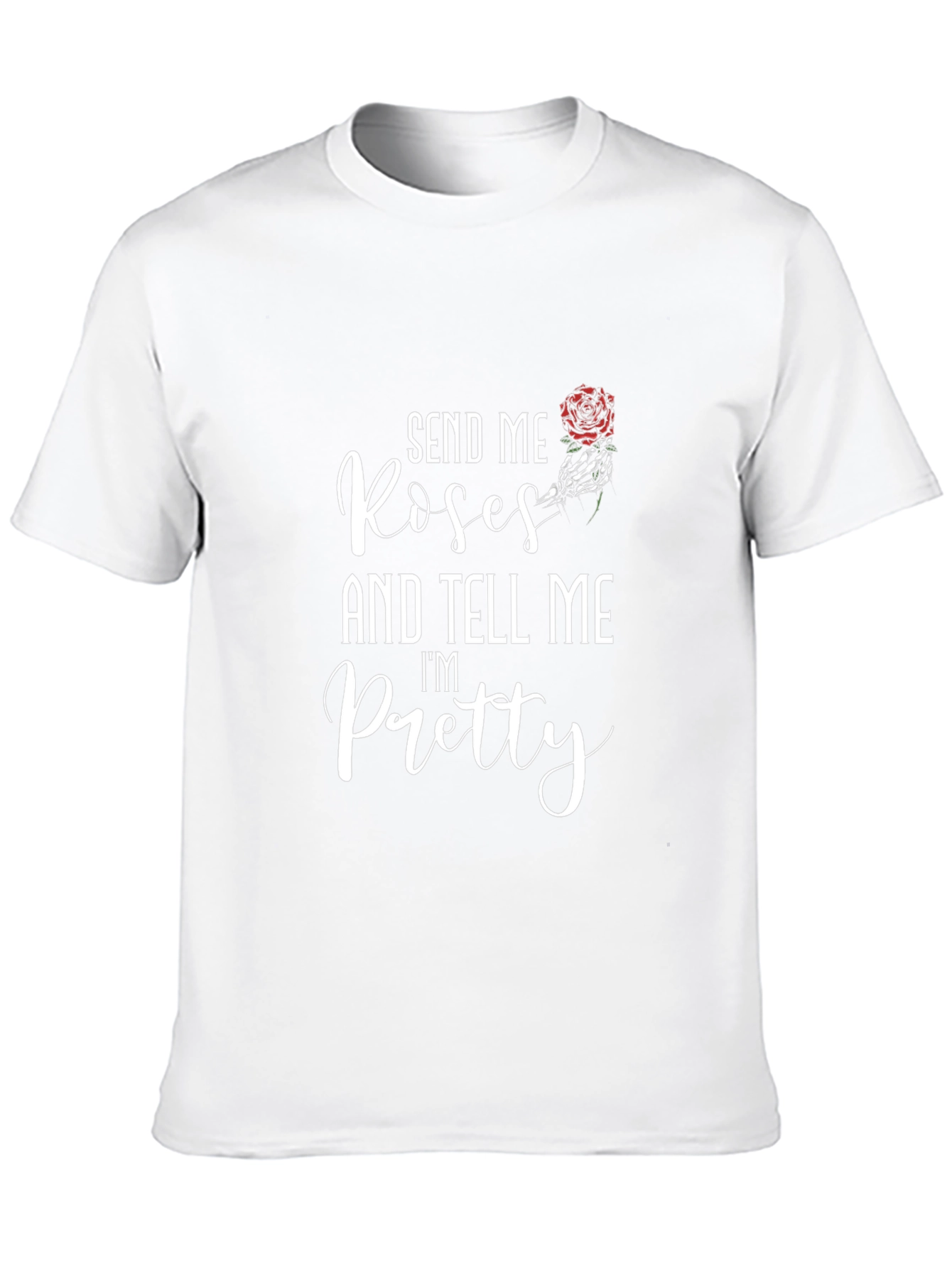 Send Me Roses Graphic T-Shirt - Black
