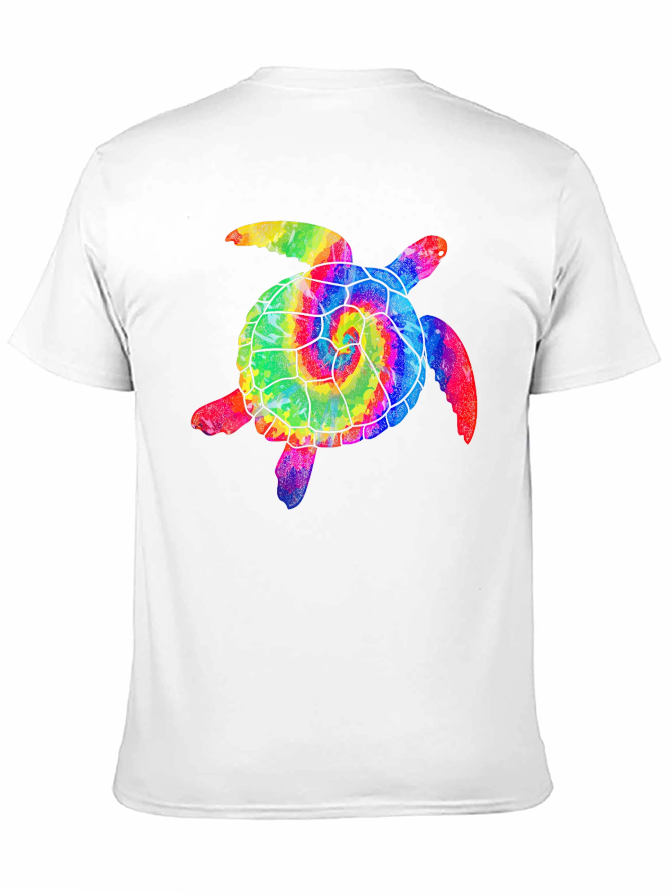 Tie Dye Turtle Graphic T-Shirt - Stylish Comfort
