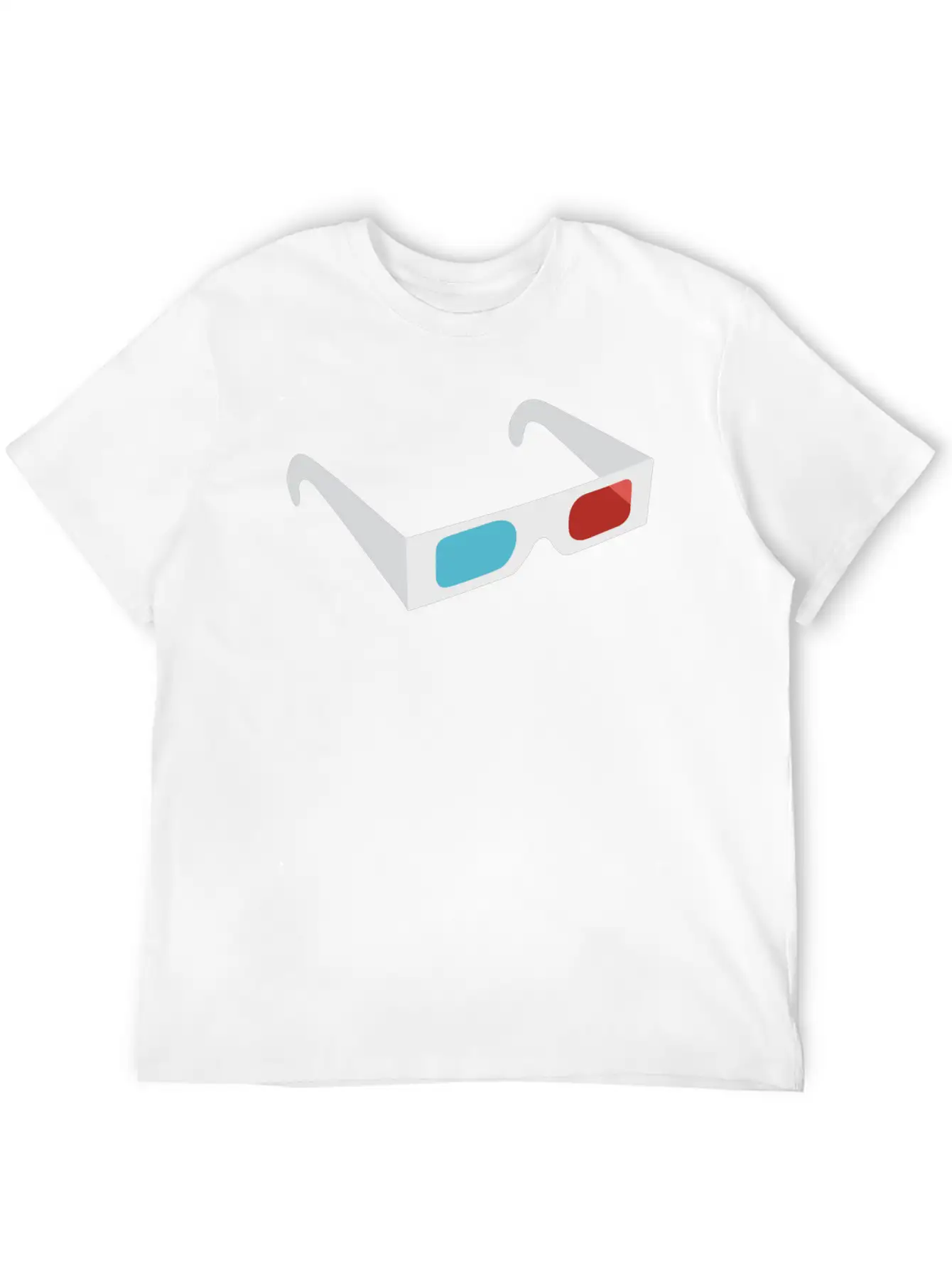 3D Glasses Classic Fit Graphic Tee For Daily Comfort – Unisex Cotton Shirt