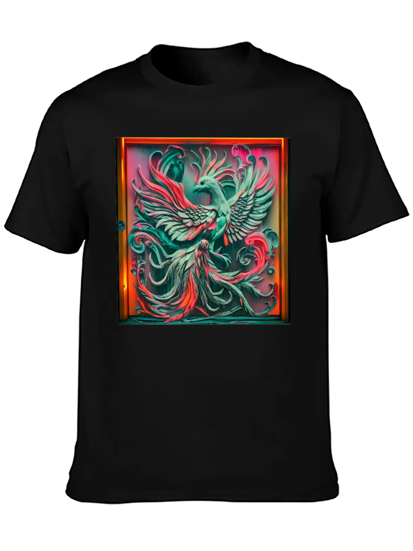 3D Phoenix.Bird Lightweight Cotton T-Shirt – Daily Comfort Graphic Shirt