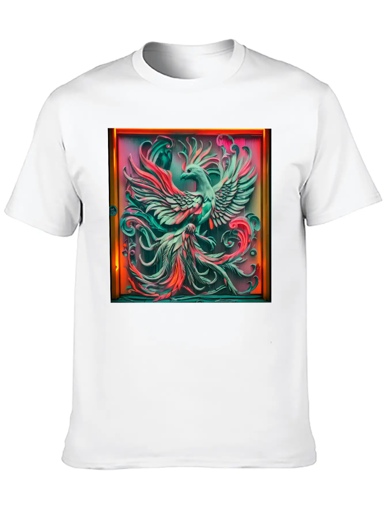 3D Phoenix.Bird Lightweight Cotton T-Shirt – Daily Comfort Graphic Shirt