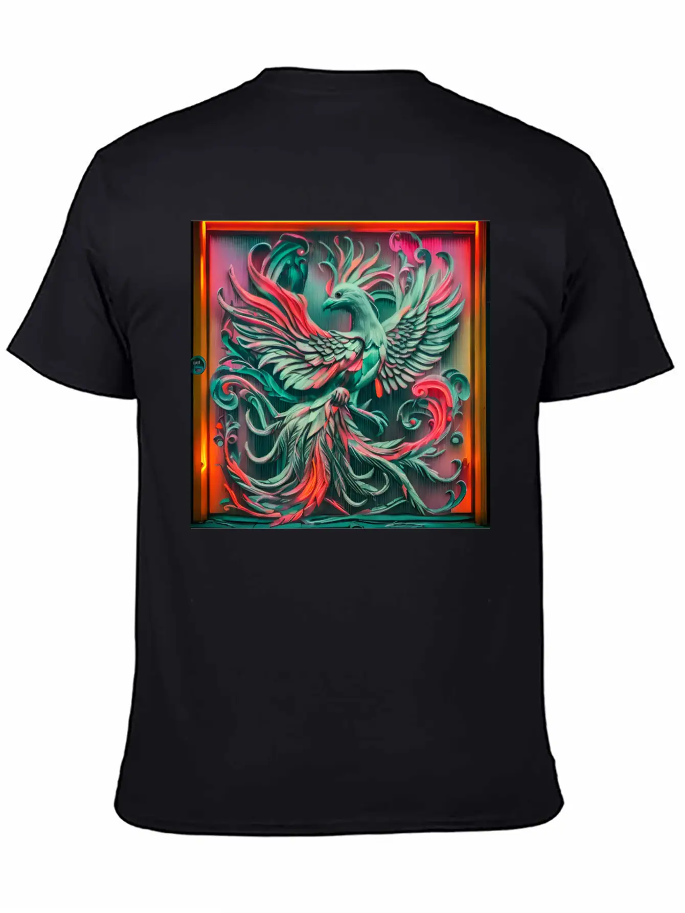 3D Phoenix.Bird Lightweight Cotton T-Shirt – Daily Comfort Graphic Shirt