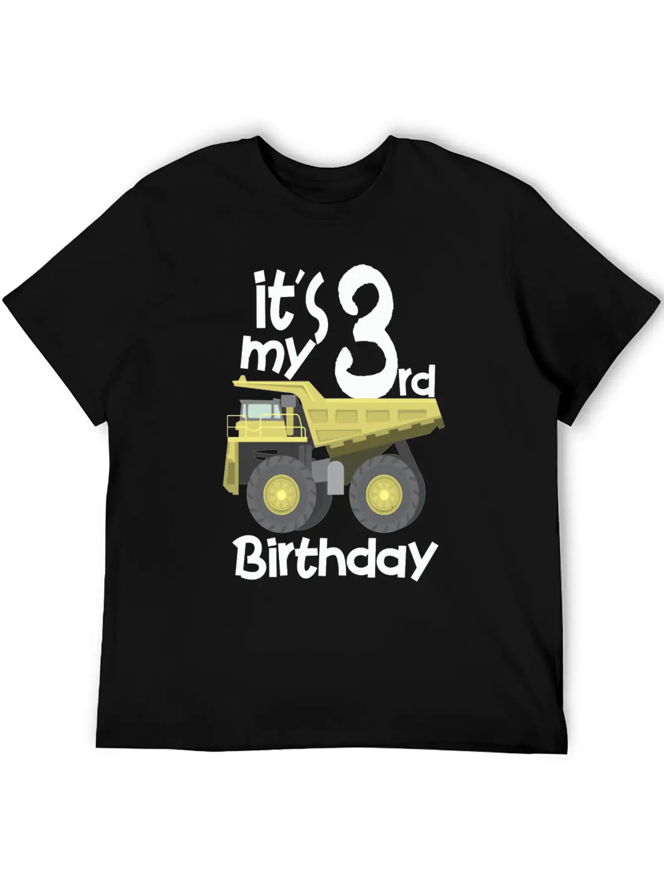 3rd Truck Birthday Lightweight Cotton T-Shirt – Daily Comfort Graphic Shirt