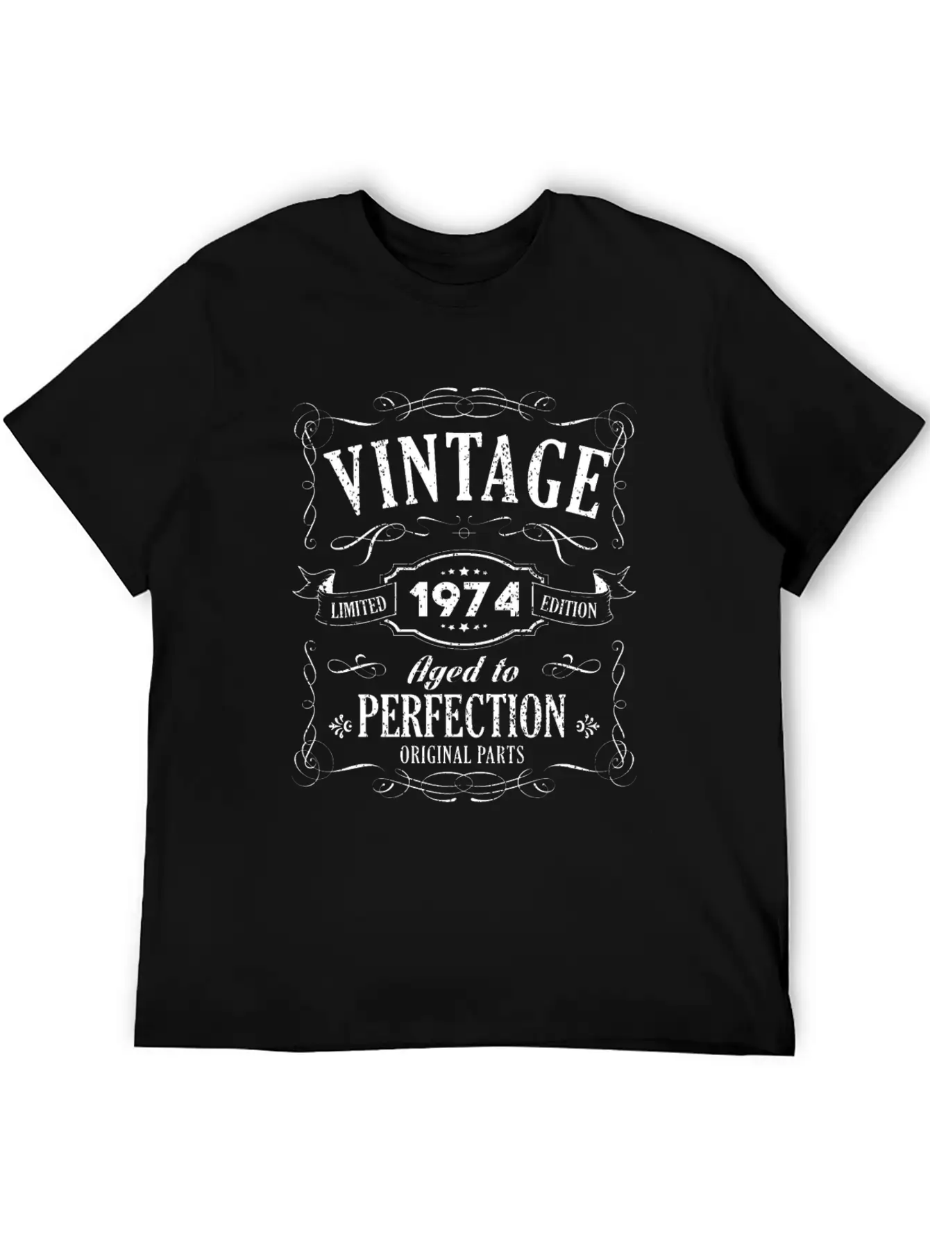 45th Birthday - 1974 Vintage Classic Present Gift Lightweight Cotton T-Shirt – Daily Comfort Graphic Shirt