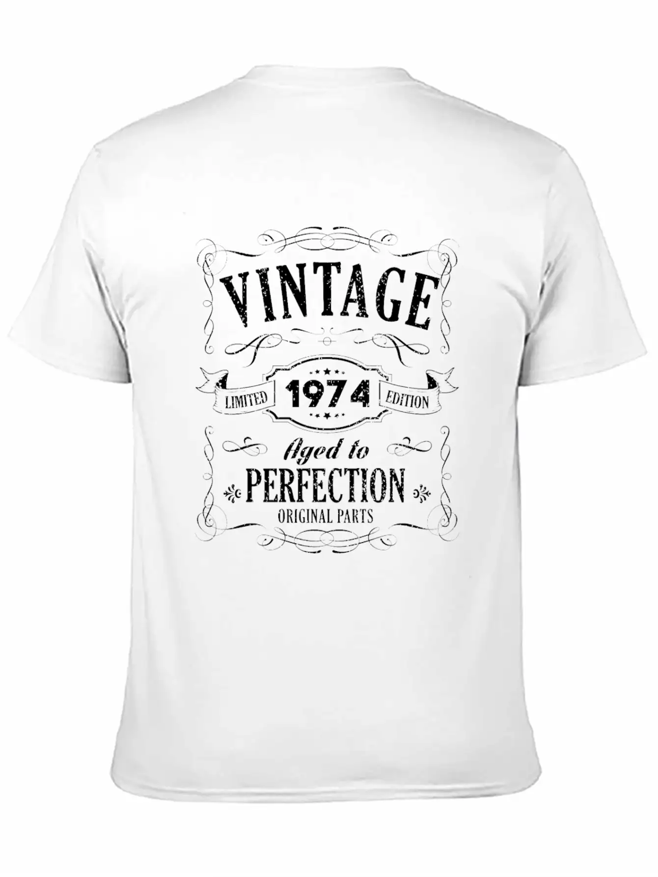 45th Birthday - 1974 Vintage Classic Present Gift Lightweight Cotton T-Shirt – Daily Comfort Graphic Shirt