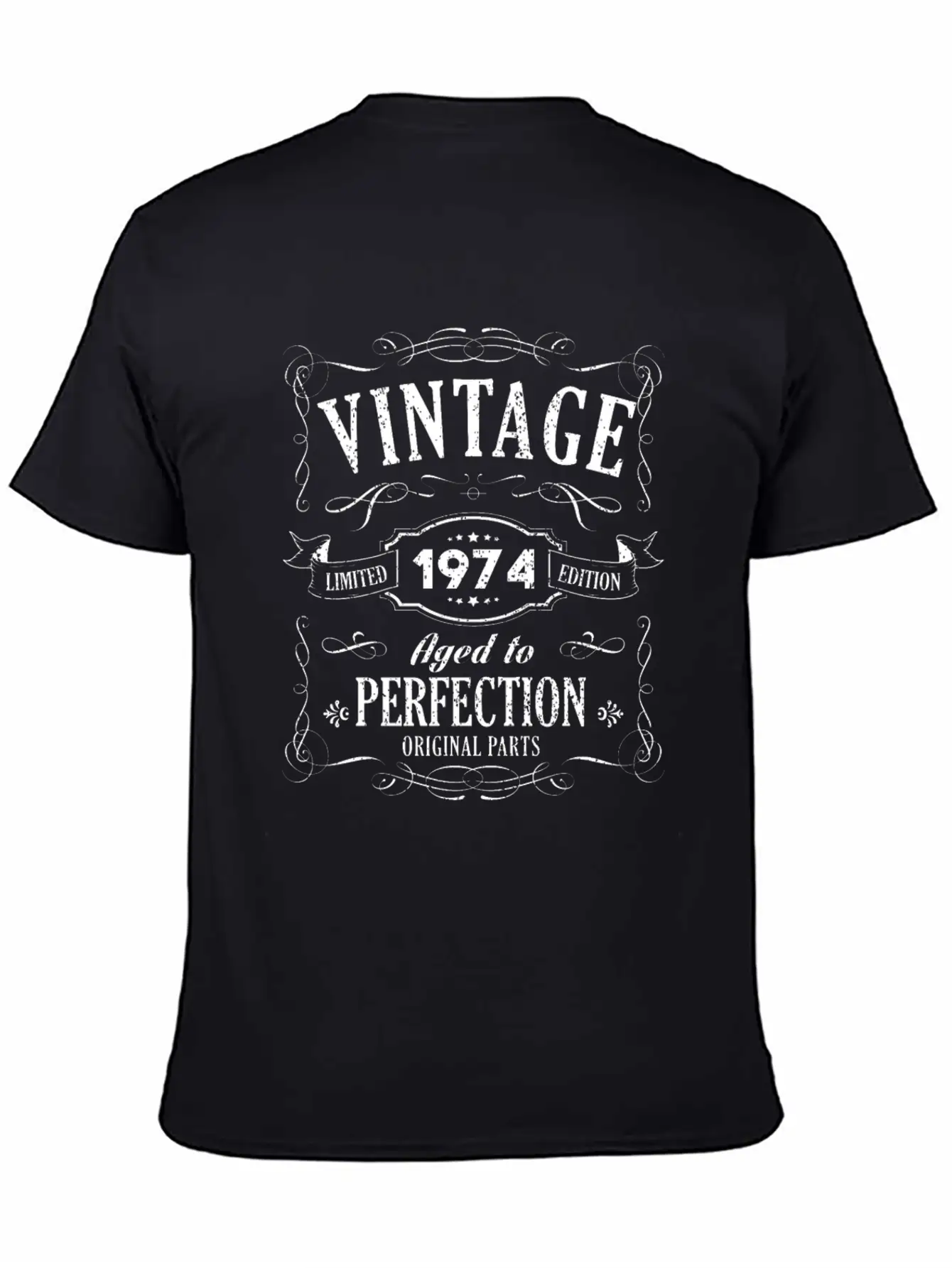 45th Birthday - 1974 Vintage Classic Present Gift Lightweight Cotton T-Shirt – Daily Comfort Graphic Shirt